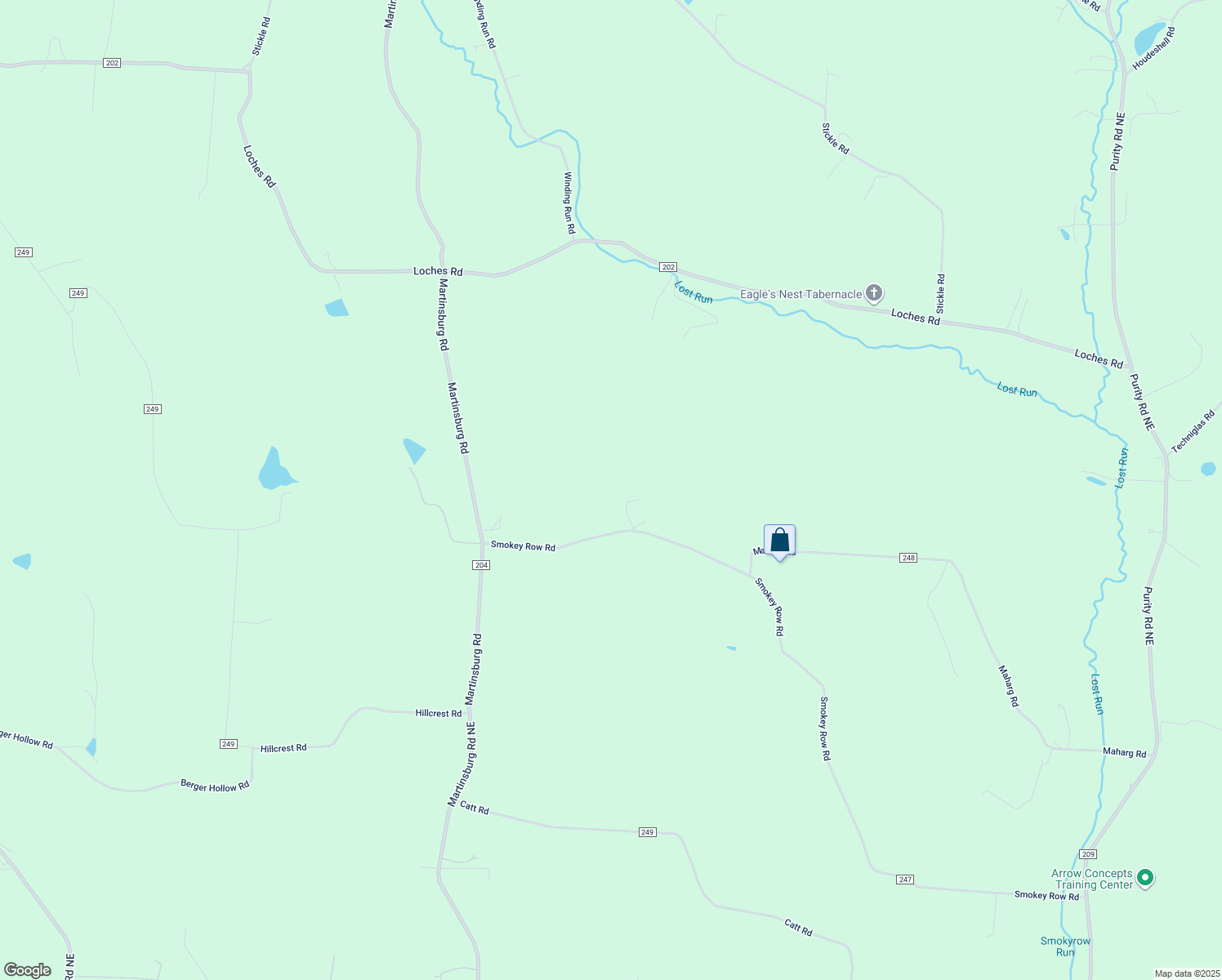 map of restaurants, bars, coffee shops, grocery stores, and more near 9293 Smokey Row Road in Saint Louisville