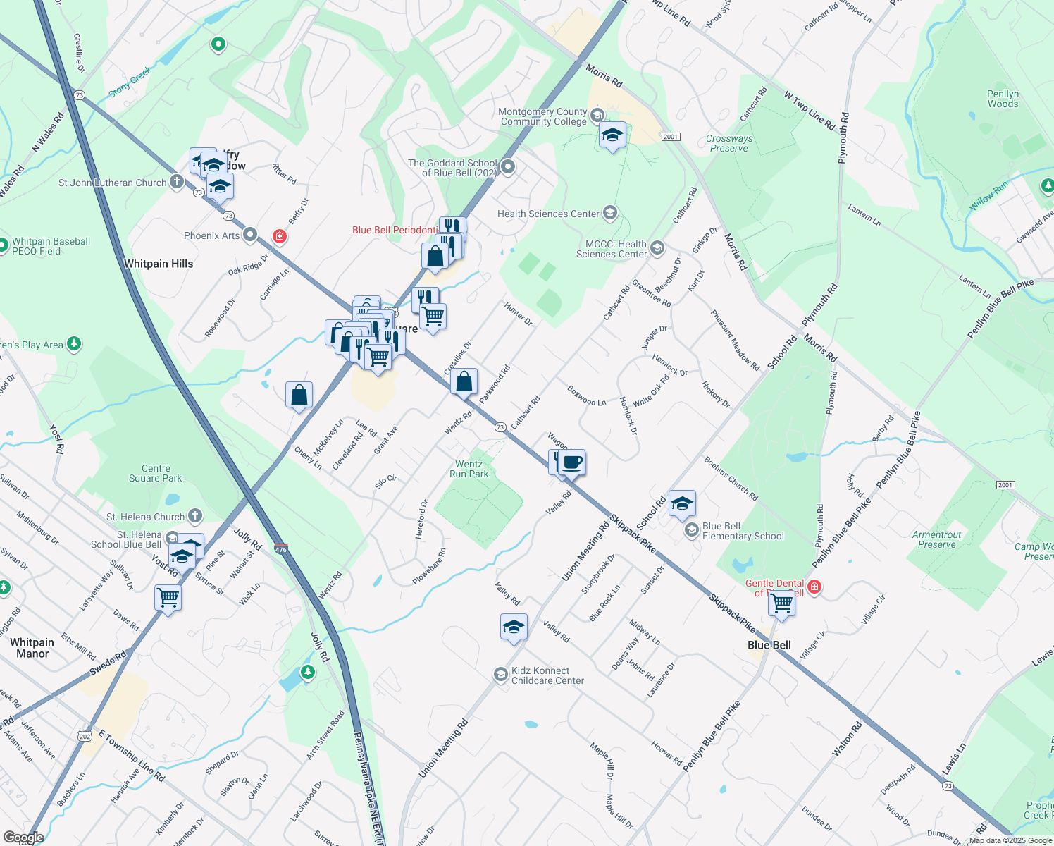 850 Cathcart Road, Blue Bell PA Walk Score