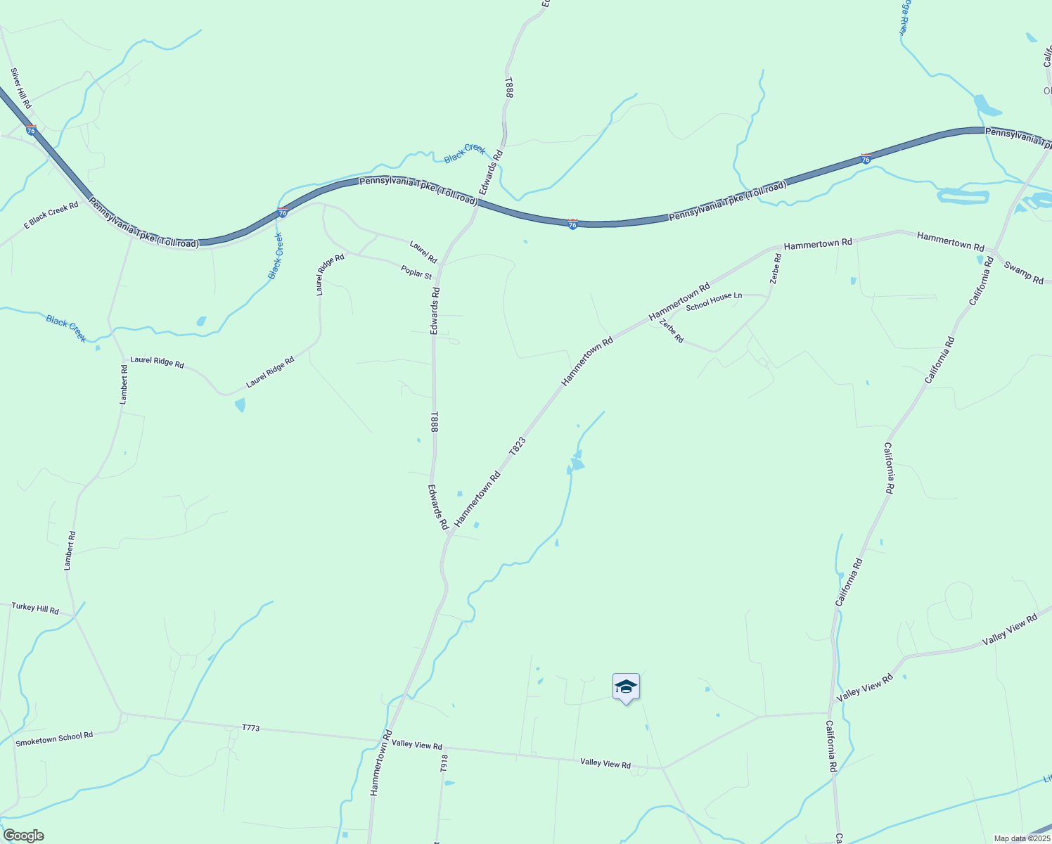 map of restaurants, bars, coffee shops, grocery stores, and more near 475 Hammertown Rd in Narvon