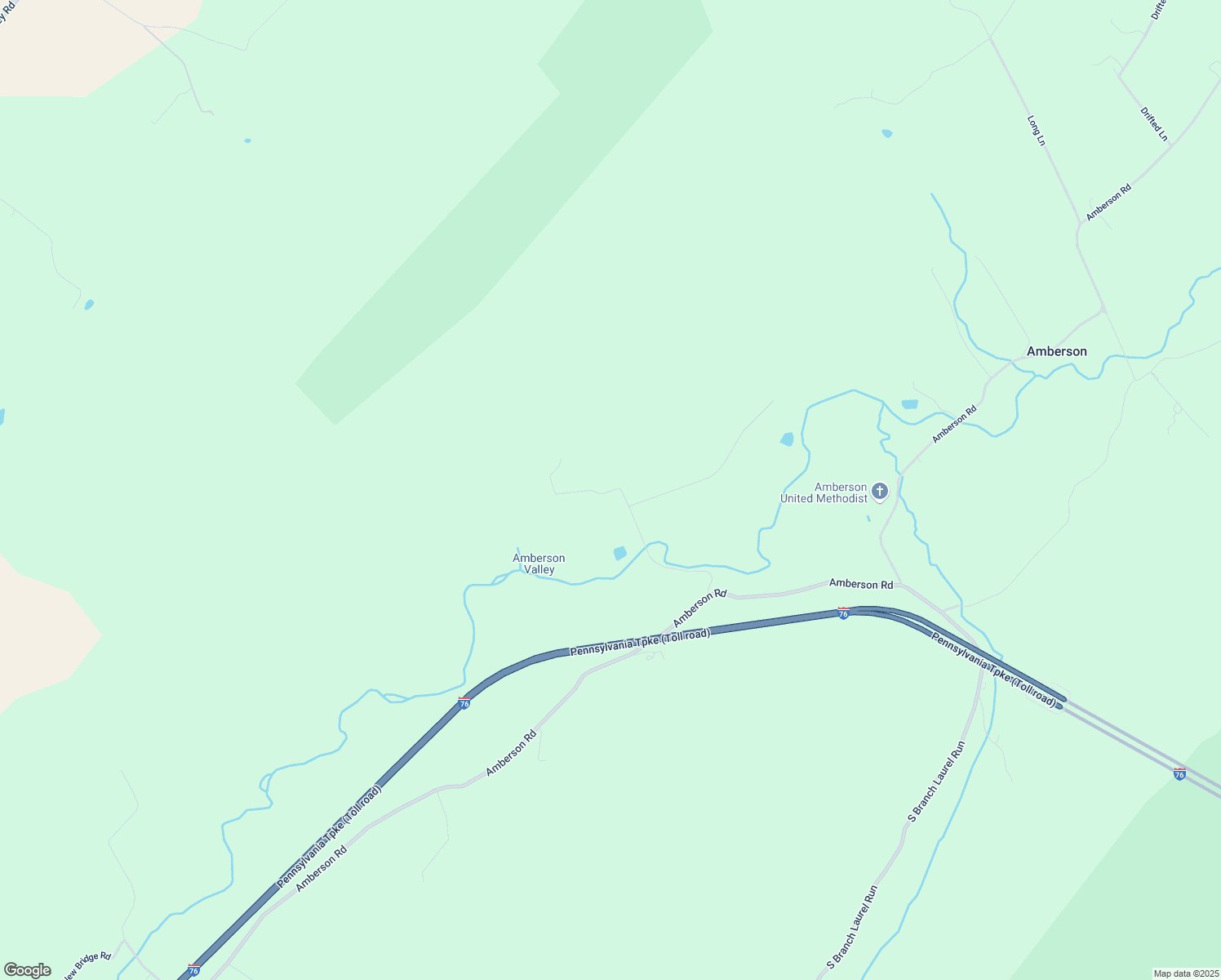 map of restaurants, bars, coffee shops, grocery stores, and more near 16894 Mill Road in Spring Run