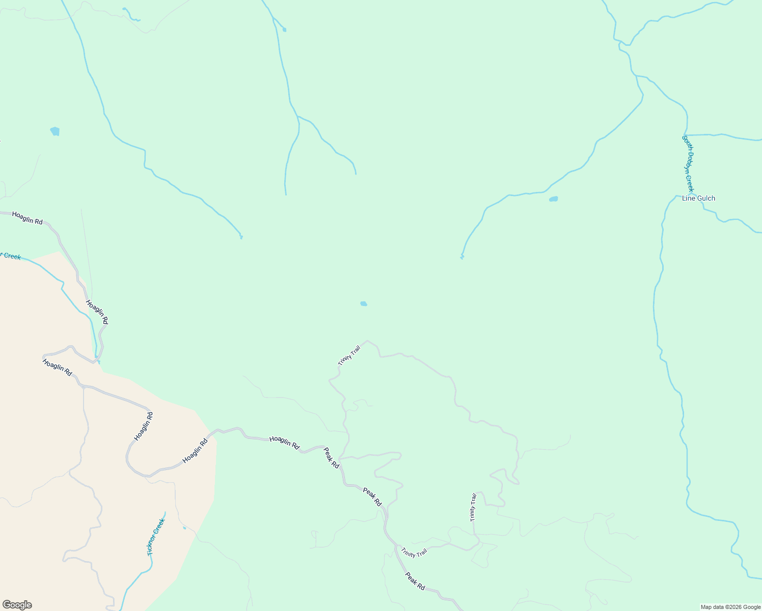 map of restaurants, bars, coffee shops, grocery stores, and more near 1154 Trinity Trail in Alderpoint