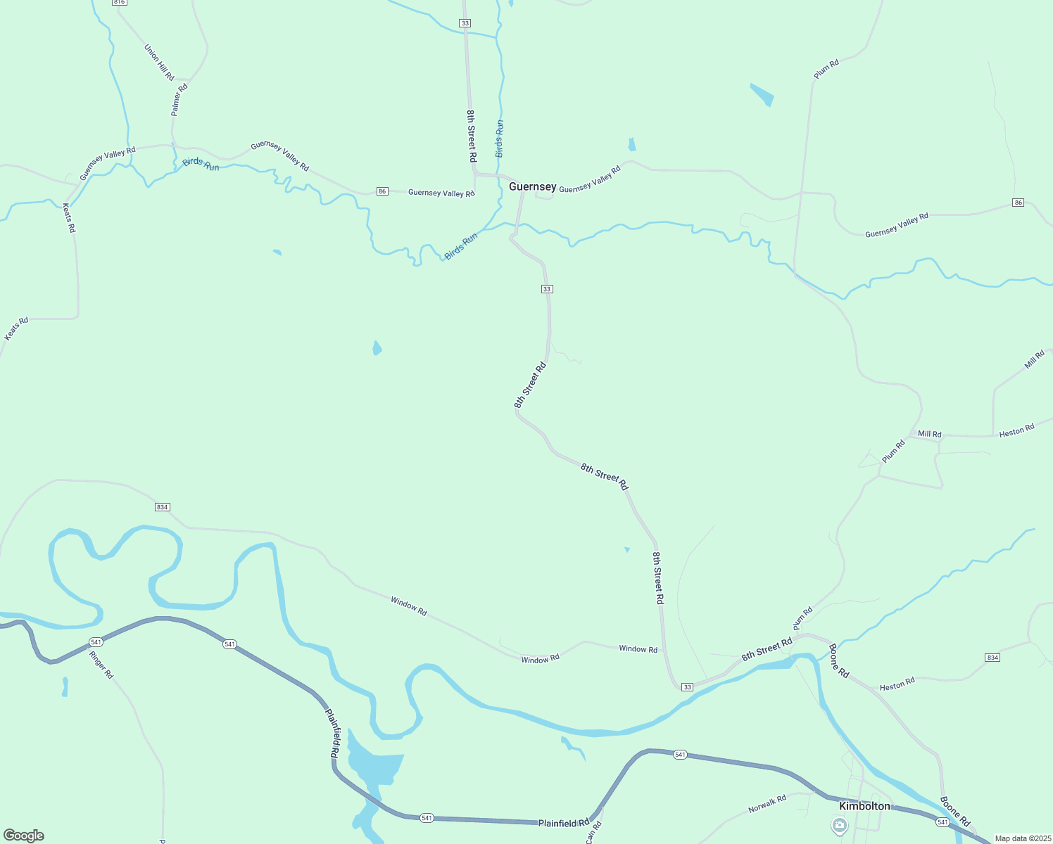 map of restaurants, bars, coffee shops, grocery stores, and more near 73808 8th Street Road in Kimbolton