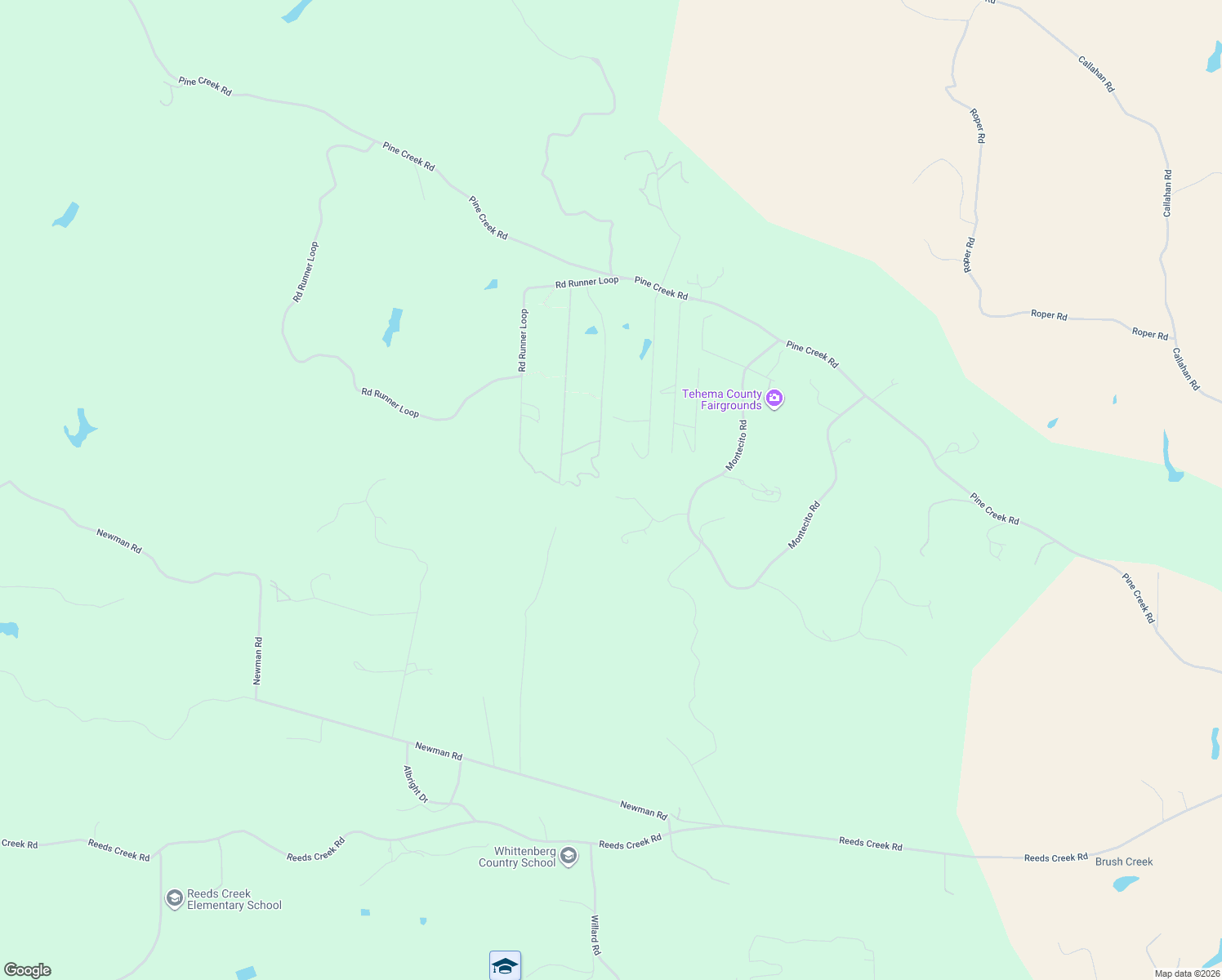 map of restaurants, bars, coffee shops, grocery stores, and more near 19015 Bonita Road in Red Bluff