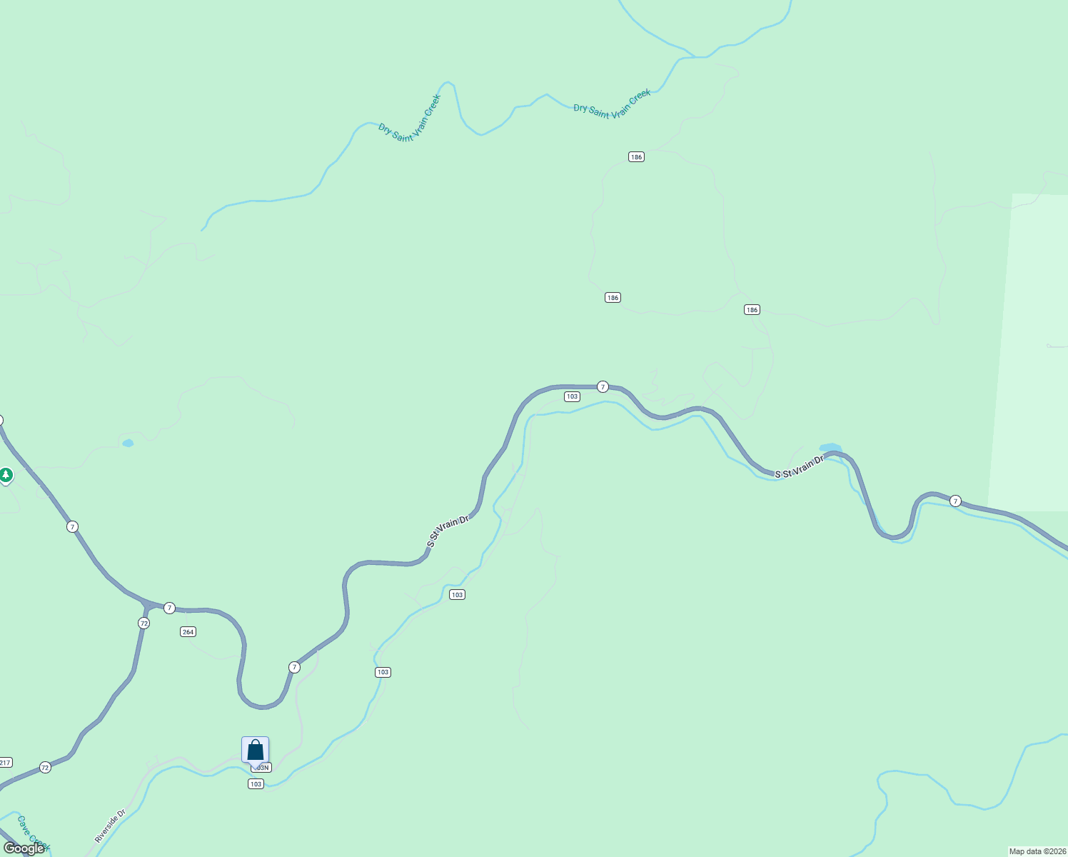map of restaurants, bars, coffee shops, grocery stores, and more near 584 Riverside Drive in Lyons