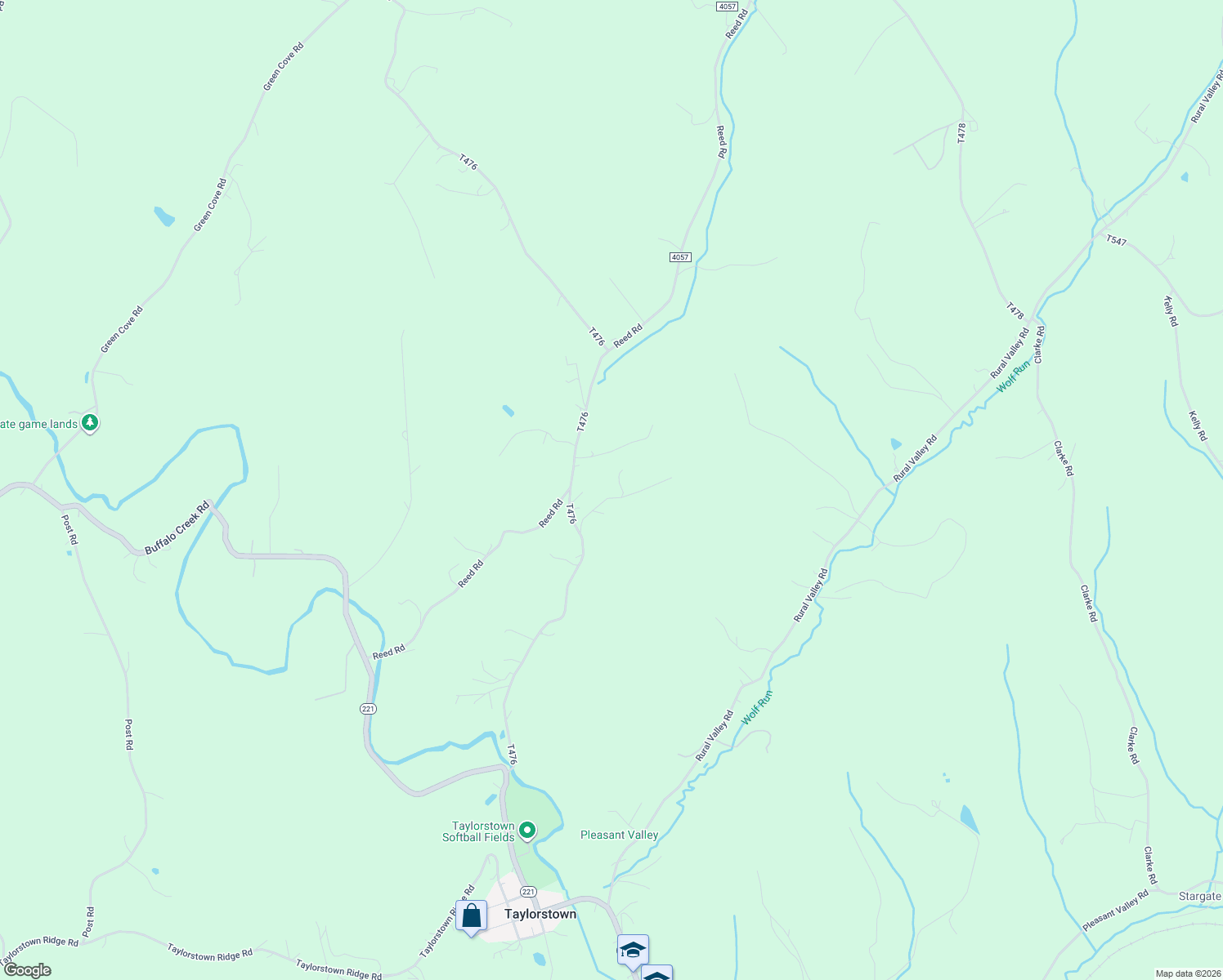 map of restaurants, bars, coffee shops, grocery stores, and more near 146 Walker Hill Road in Avella
