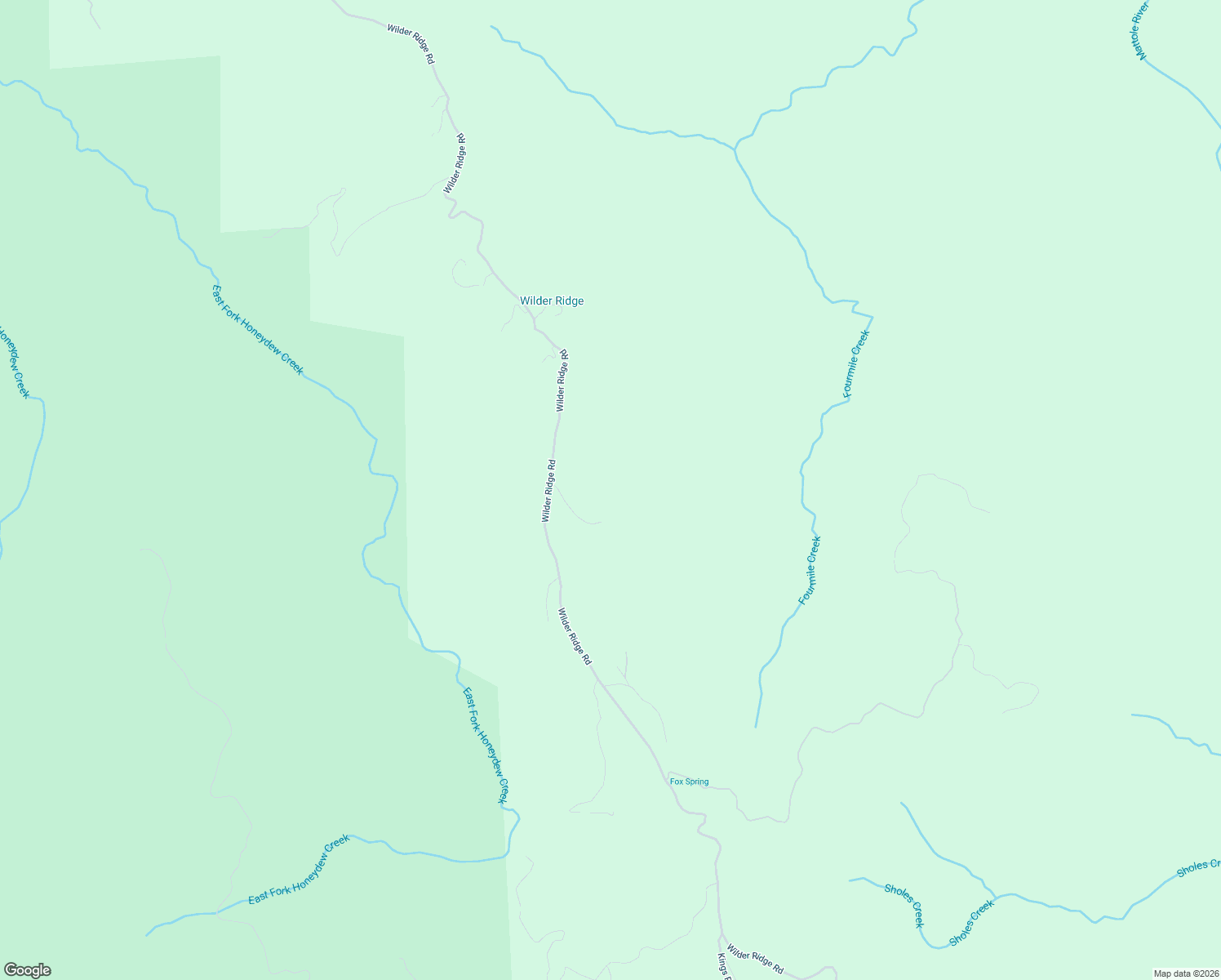 map of restaurants, bars, coffee shops, grocery stores, and more near 6045 Wilder Ridge Road in Garberville