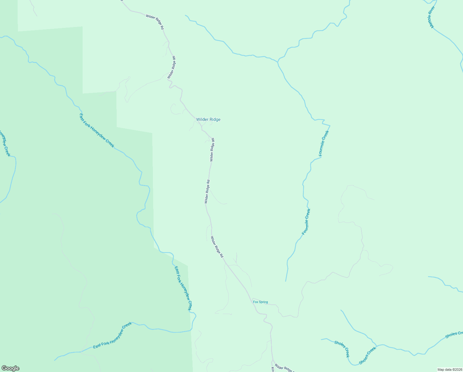 map of restaurants, bars, coffee shops, grocery stores, and more near 6045 Wilder Ridge Road in Garberville