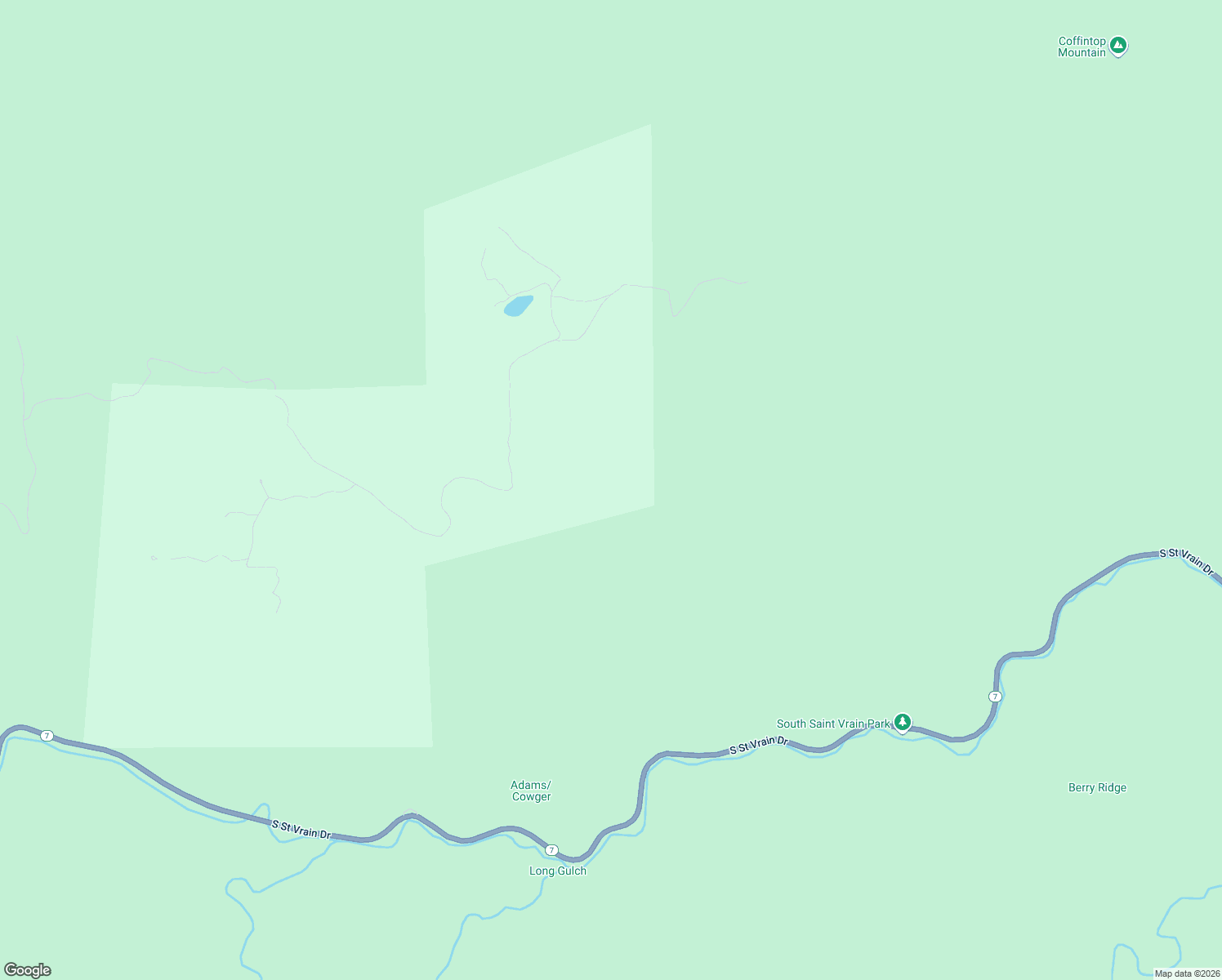 map of restaurants, bars, coffee shops, grocery stores, and more near 4610 Conifer Hill Road in Lyons