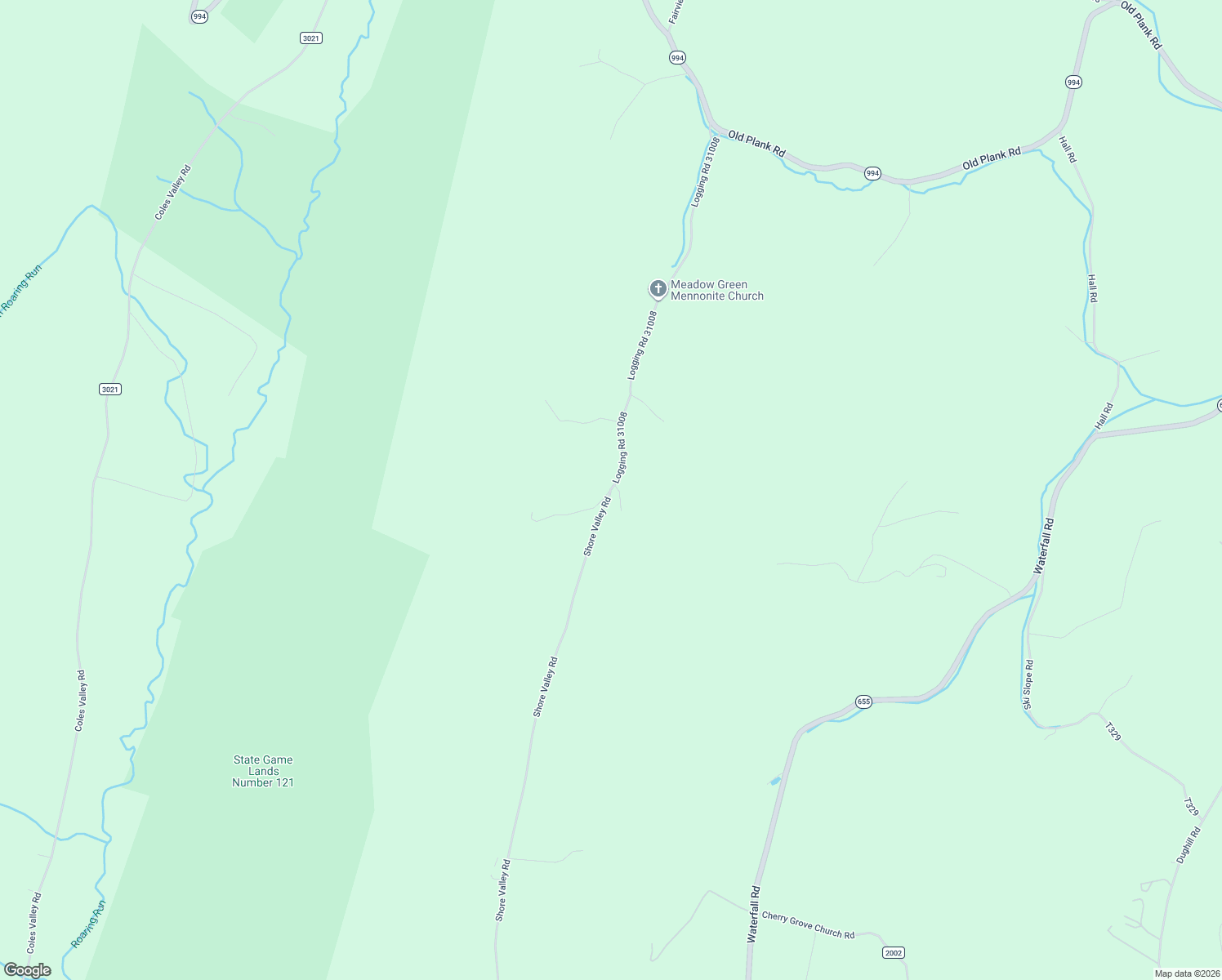 map of restaurants, bars, coffee shops, grocery stores, and more near 20576 Shore Valley Road in Huntingdon County