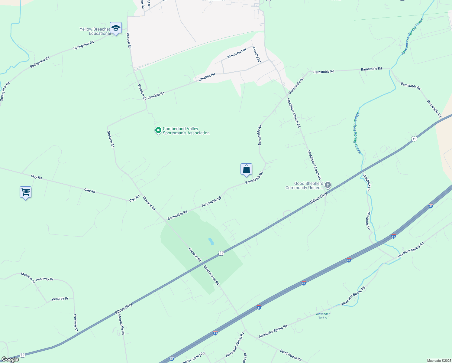 map of restaurants, bars, coffee shops, grocery stores, and more near 551 Barnstable Rd in Carlisle
