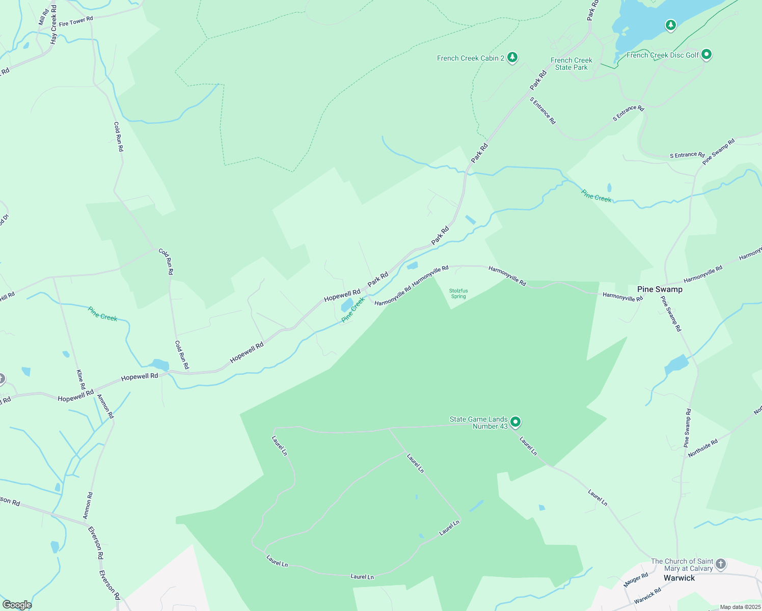 map of restaurants, bars, coffee shops, grocery stores, and more near 3856 Harmonyville Rd in Elverson