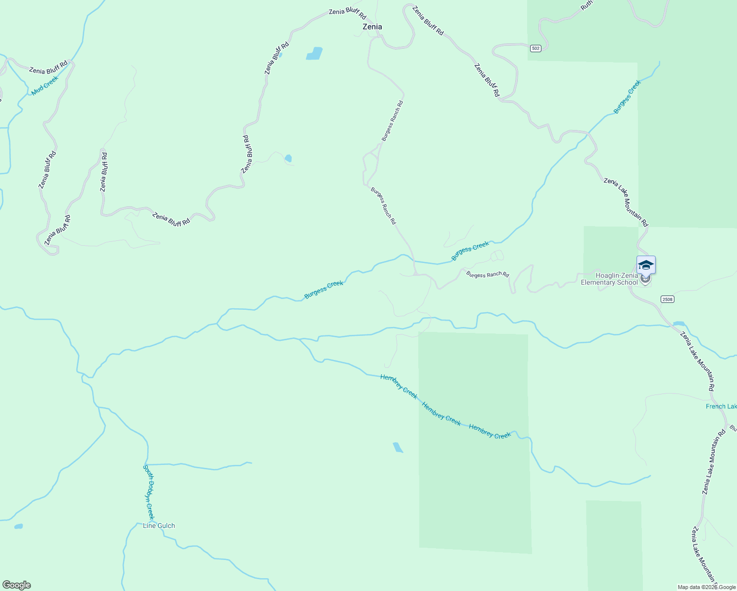 map of restaurants, bars, coffee shops, grocery stores, and more near 170 Justice Road in Zenia