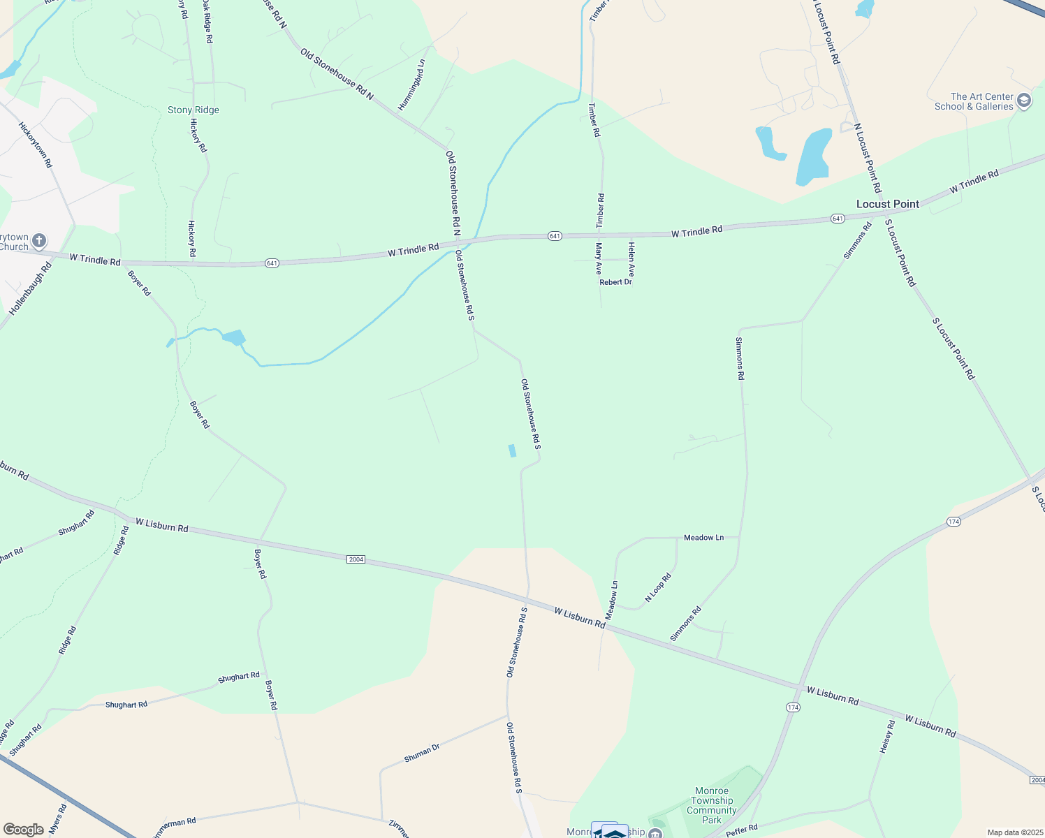 map of restaurants, bars, coffee shops, grocery stores, and more near 104 Old Stonehouse Rd S in Carlisle