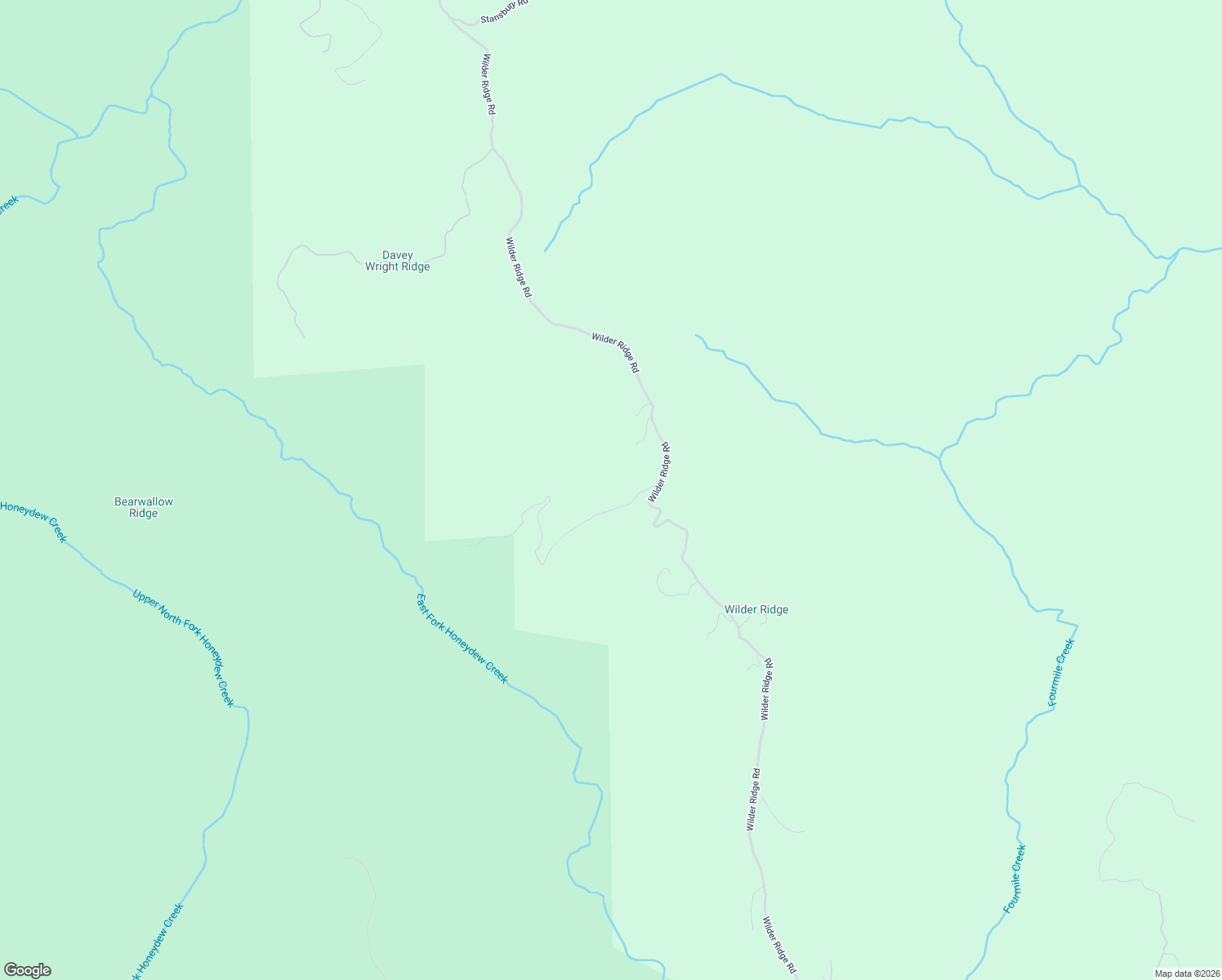 map of restaurants, bars, coffee shops, grocery stores, and more near 4878 Wilder Ridge Road in Garberville