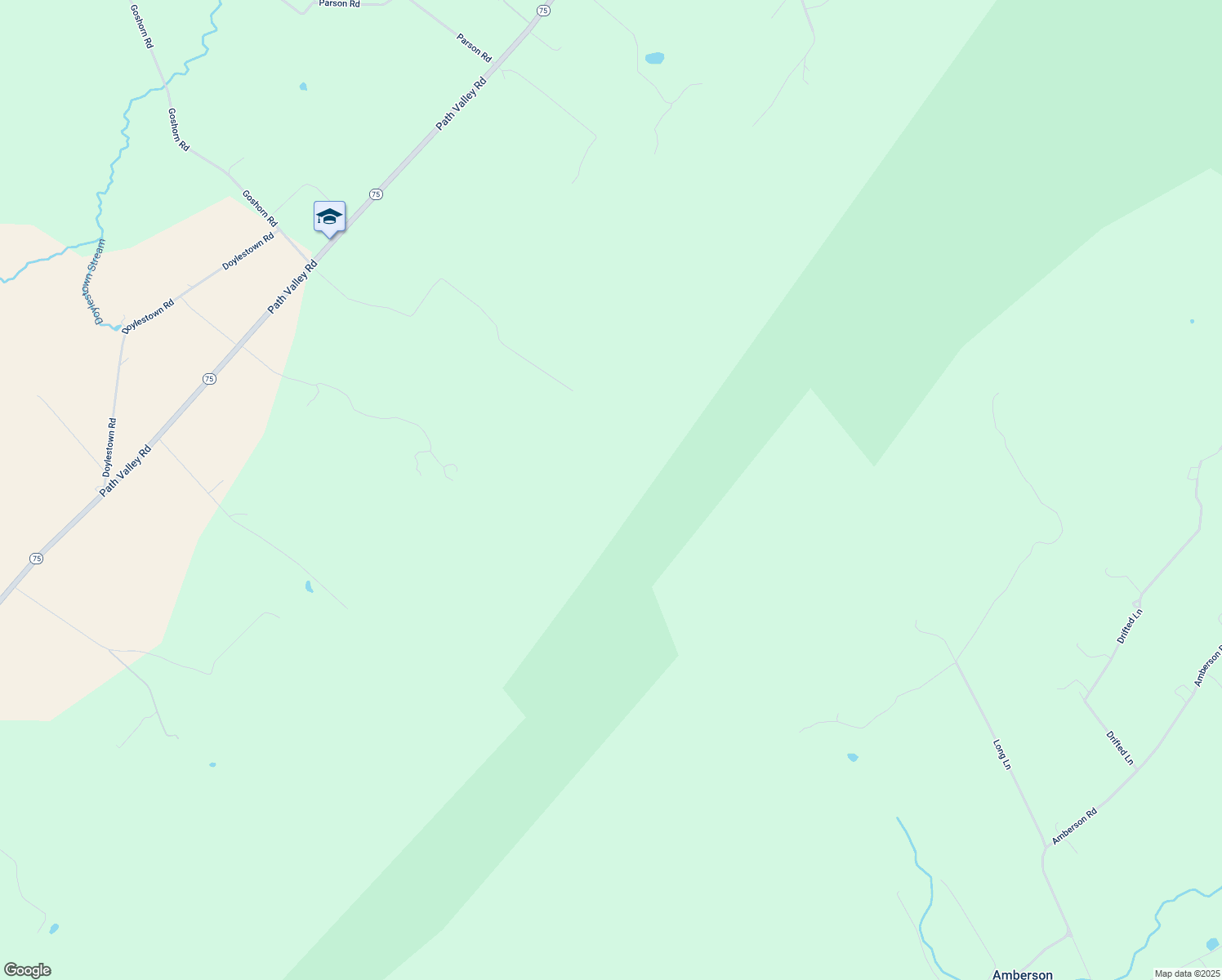 map of restaurants, bars, coffee shops, grocery stores, and more near Long Lane in Spring Run