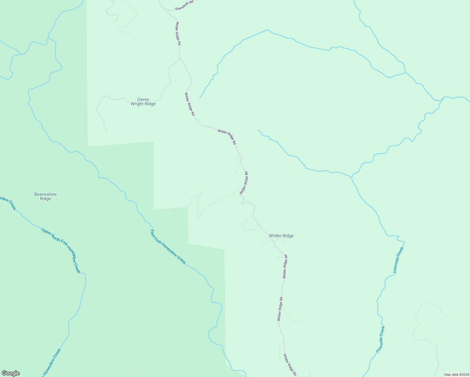 map of restaurants, bars, coffee shops, grocery stores, and more near 4878 Wilder Ridge Road in Garberville