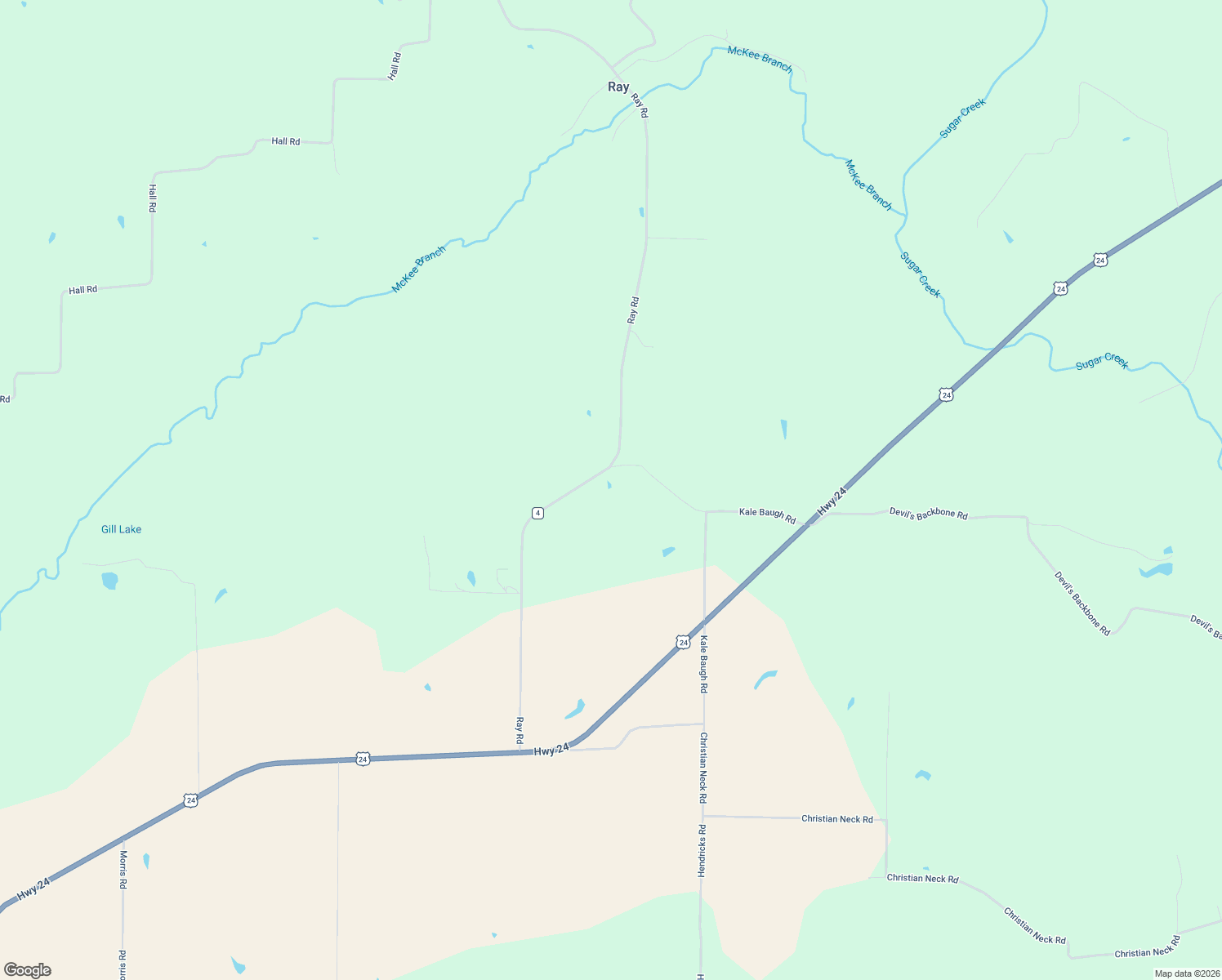map of restaurants, bars, coffee shops, grocery stores, and more near 15093 Ray Road in Rushville