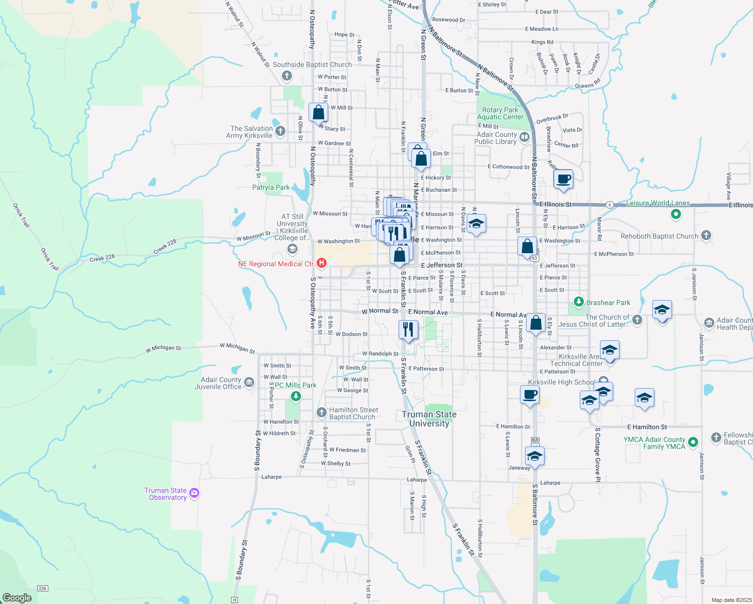 314 West Fillmore Street, Kirksville MO Walk Score