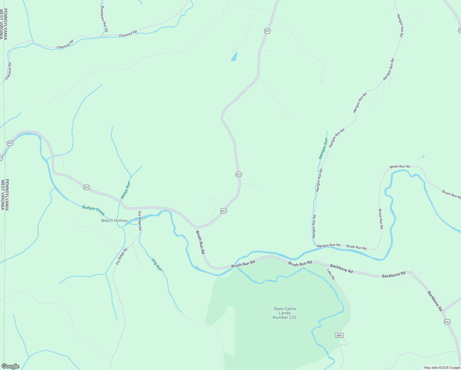 map of restaurants, bars, coffee shops, grocery stores, and more near 107 Mount Hope Ridge Road in Claysville