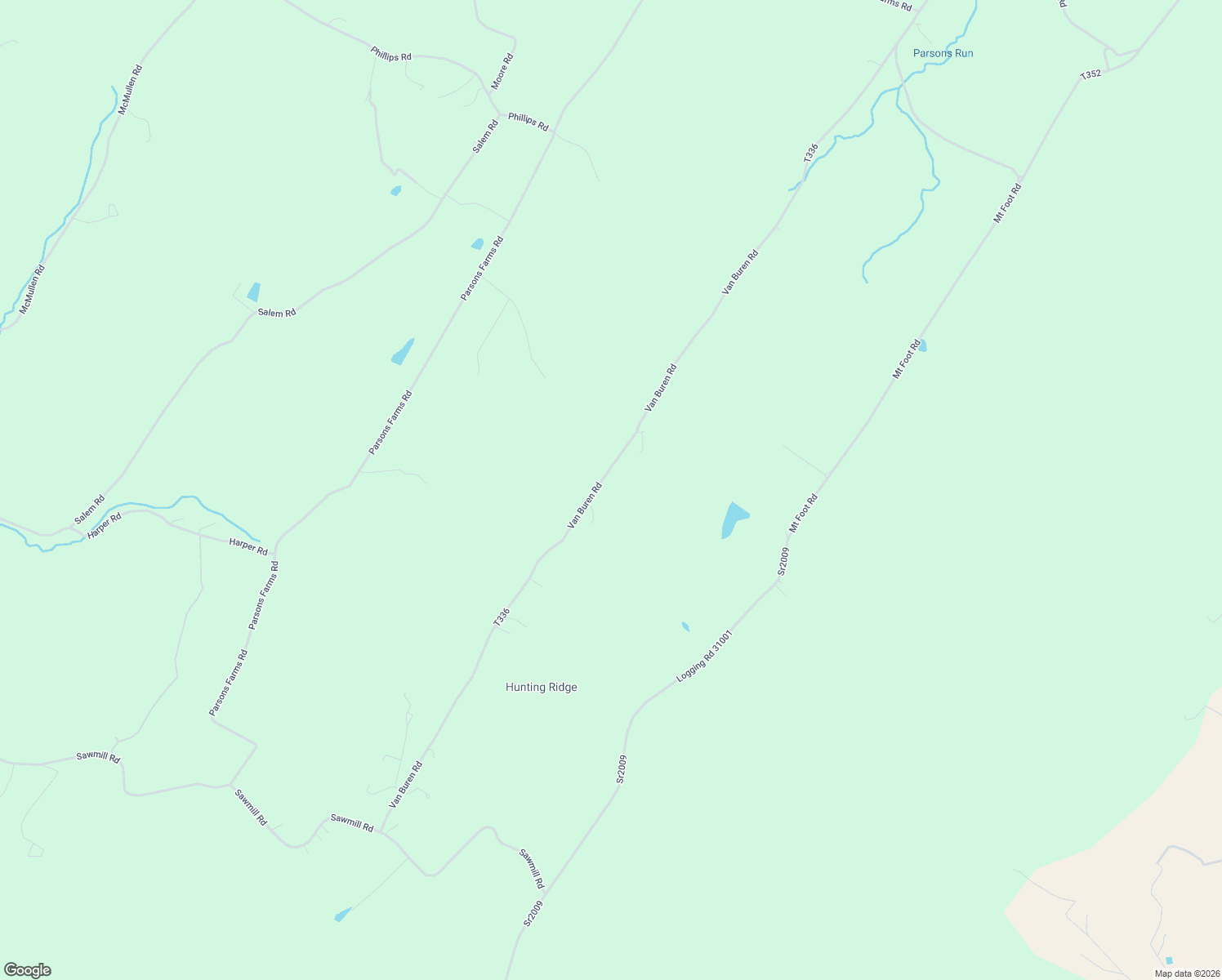 map of restaurants, bars, coffee shops, grocery stores, and more near 20775 Van Buren Road in Blairs Mills