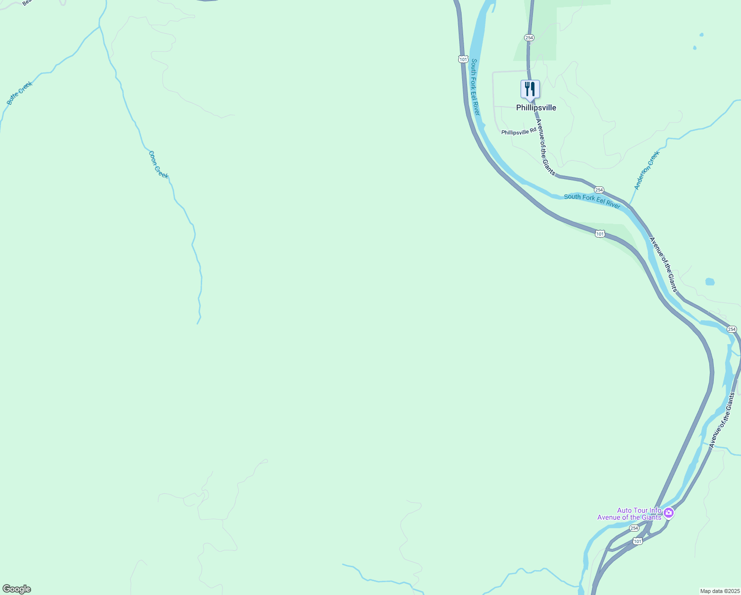 map of restaurants, bars, coffee shops, grocery stores, and more near in Phillipsville