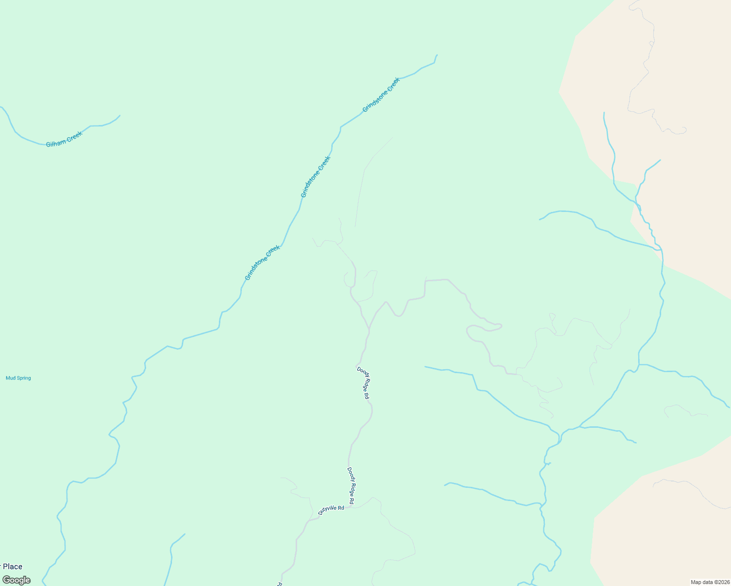 map of restaurants, bars, coffee shops, grocery stores, and more near 7222 Doody Ridge Road in Garberville