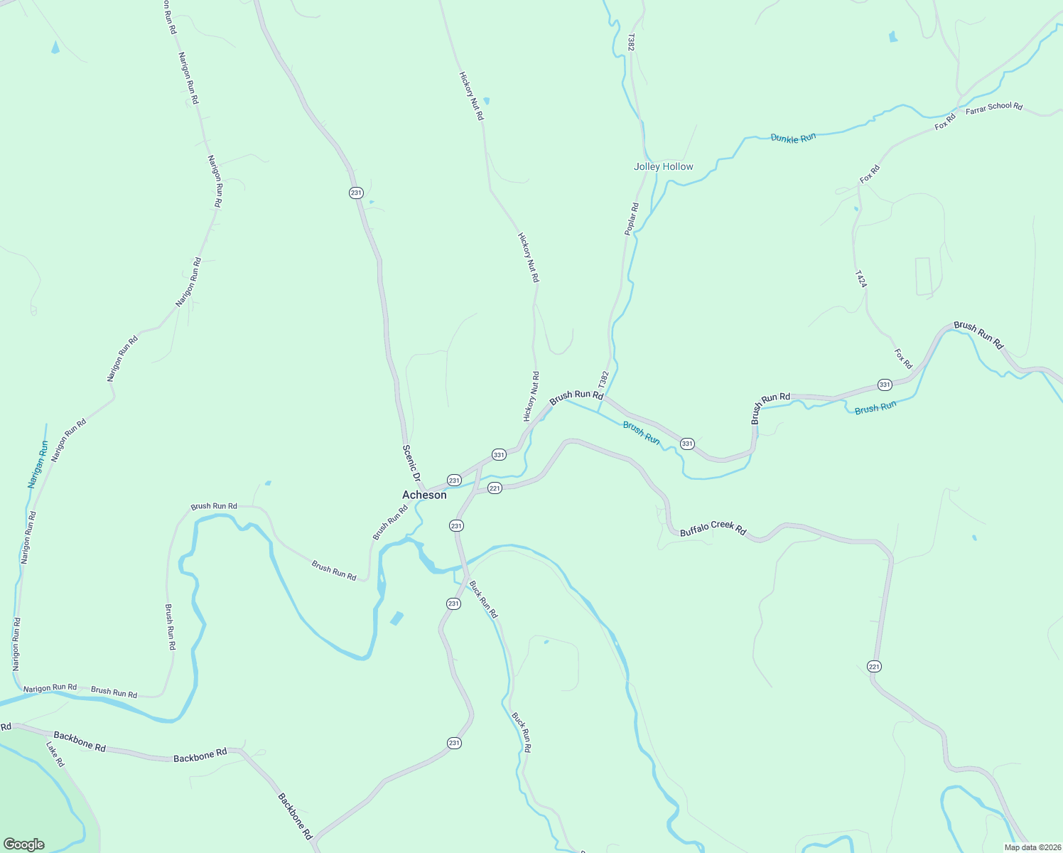 map of restaurants, bars, coffee shops, grocery stores, and more near 1 Hickory Nut Road in Avella