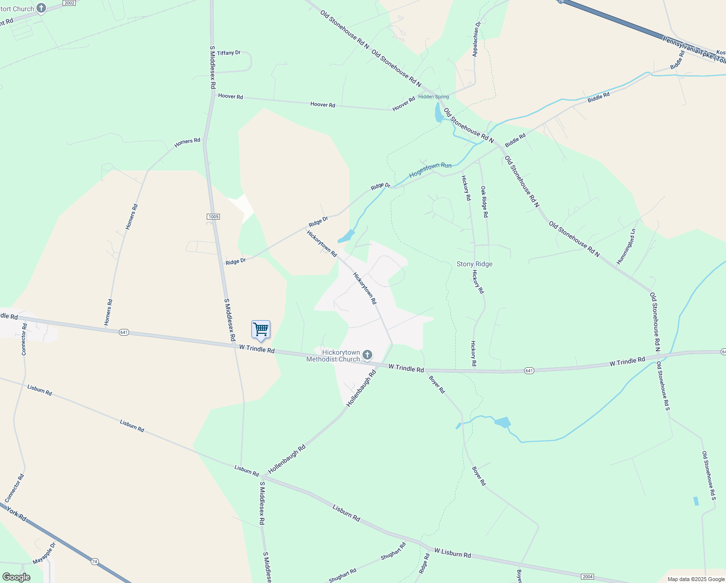 map of restaurants, bars, coffee shops, grocery stores, and more near 80 Hickorytown Rd in Carlisle