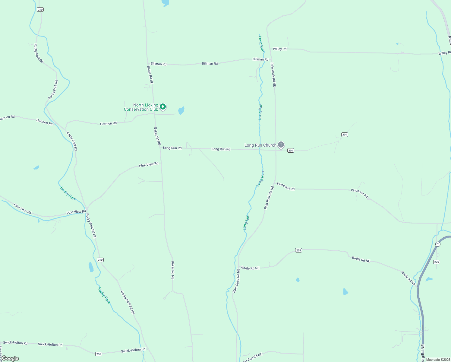 map of restaurants, bars, coffee shops, grocery stores, and more near 13368 Long Run Road in Saint Louisville