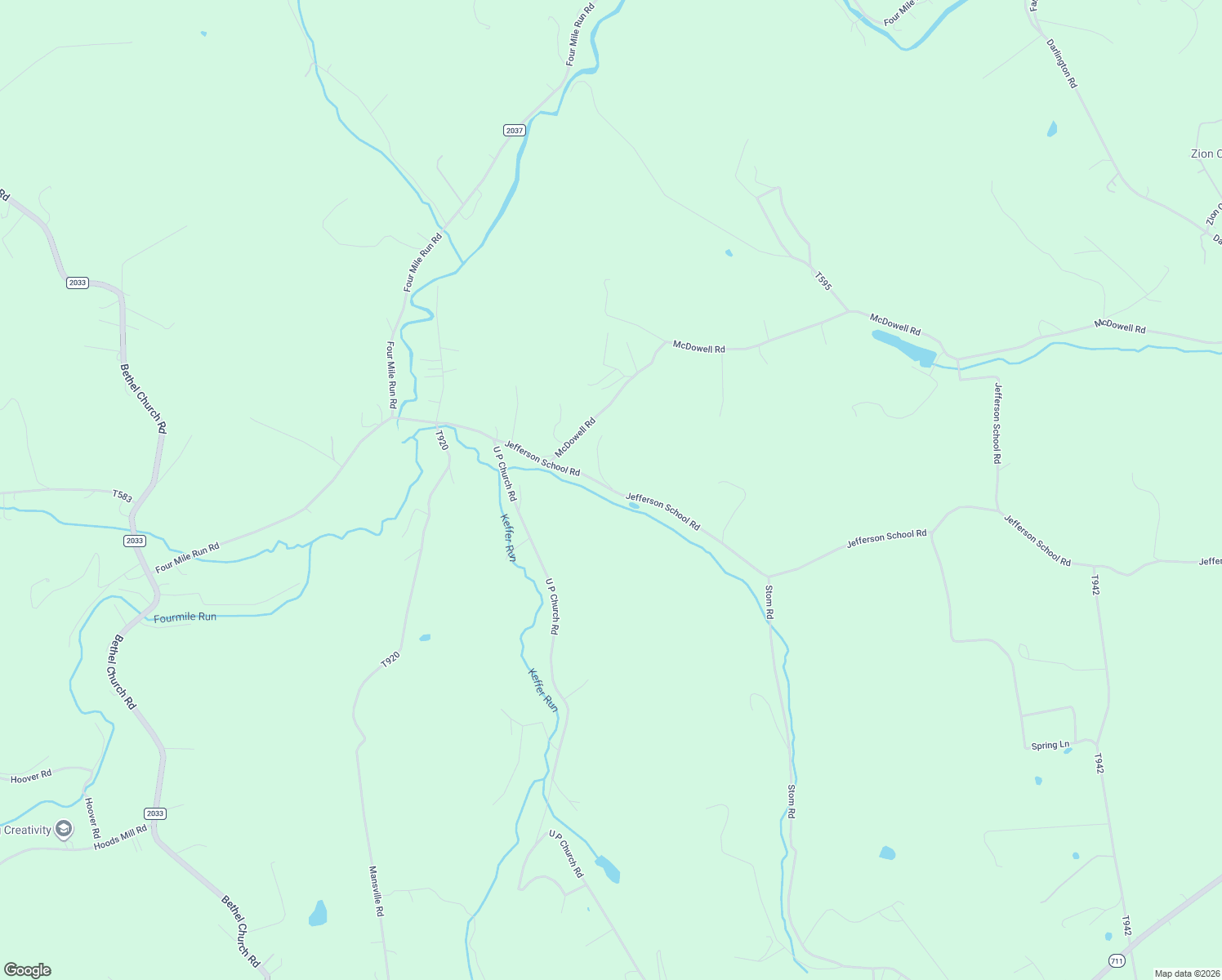 map of restaurants, bars, coffee shops, grocery stores, and more near 461 Jefferson School Road in Ligonier