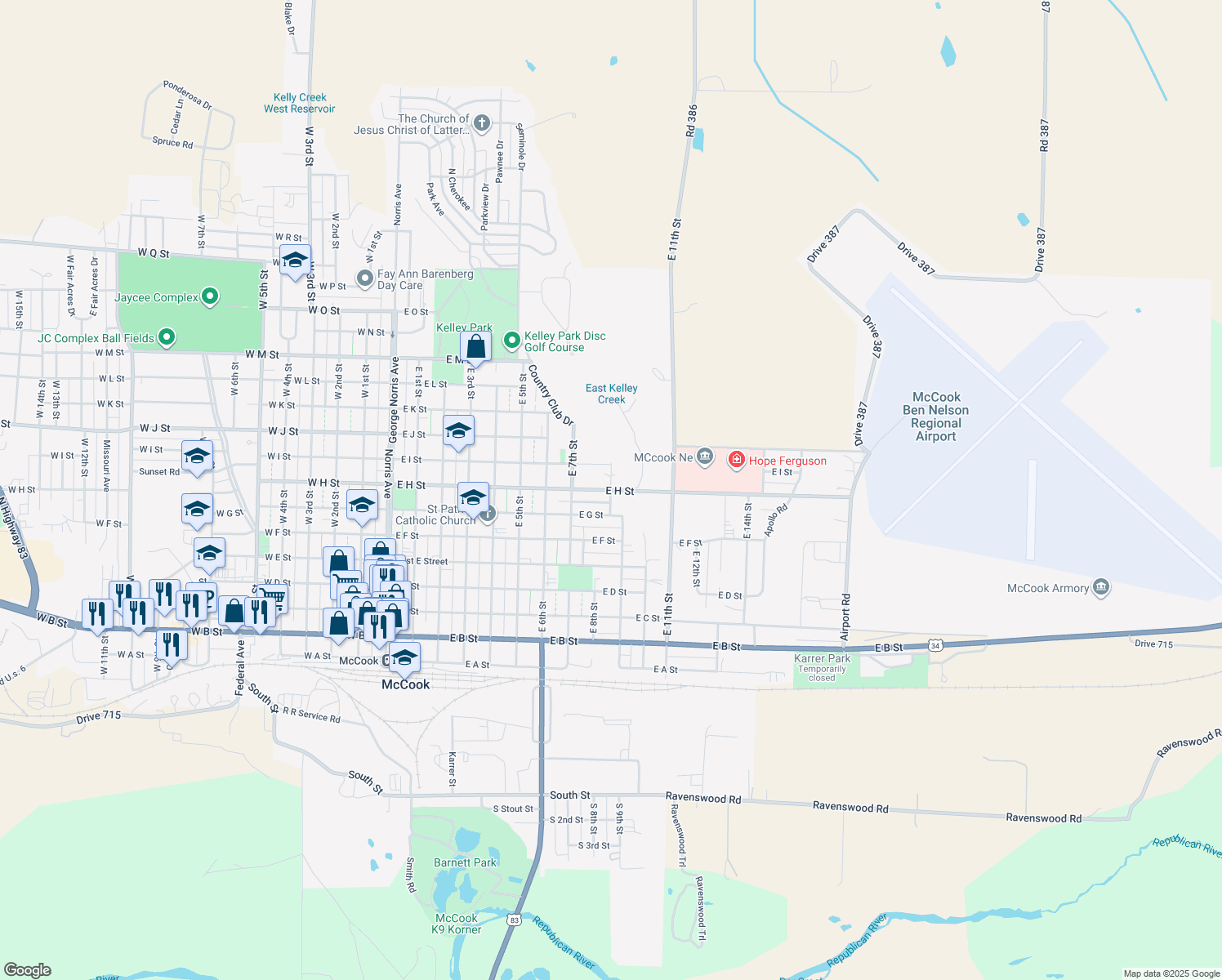 East H Street, McCook NE Walk Score