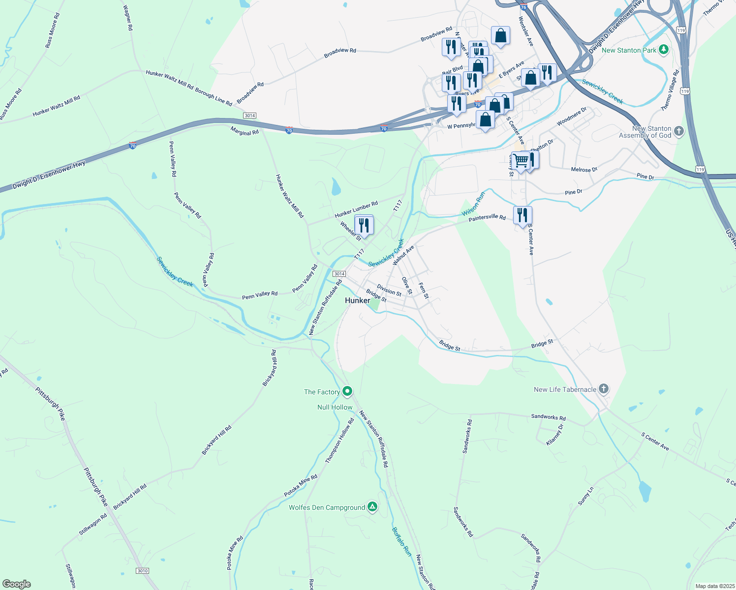 499 Bridge Street, Hunker PA Walk Score