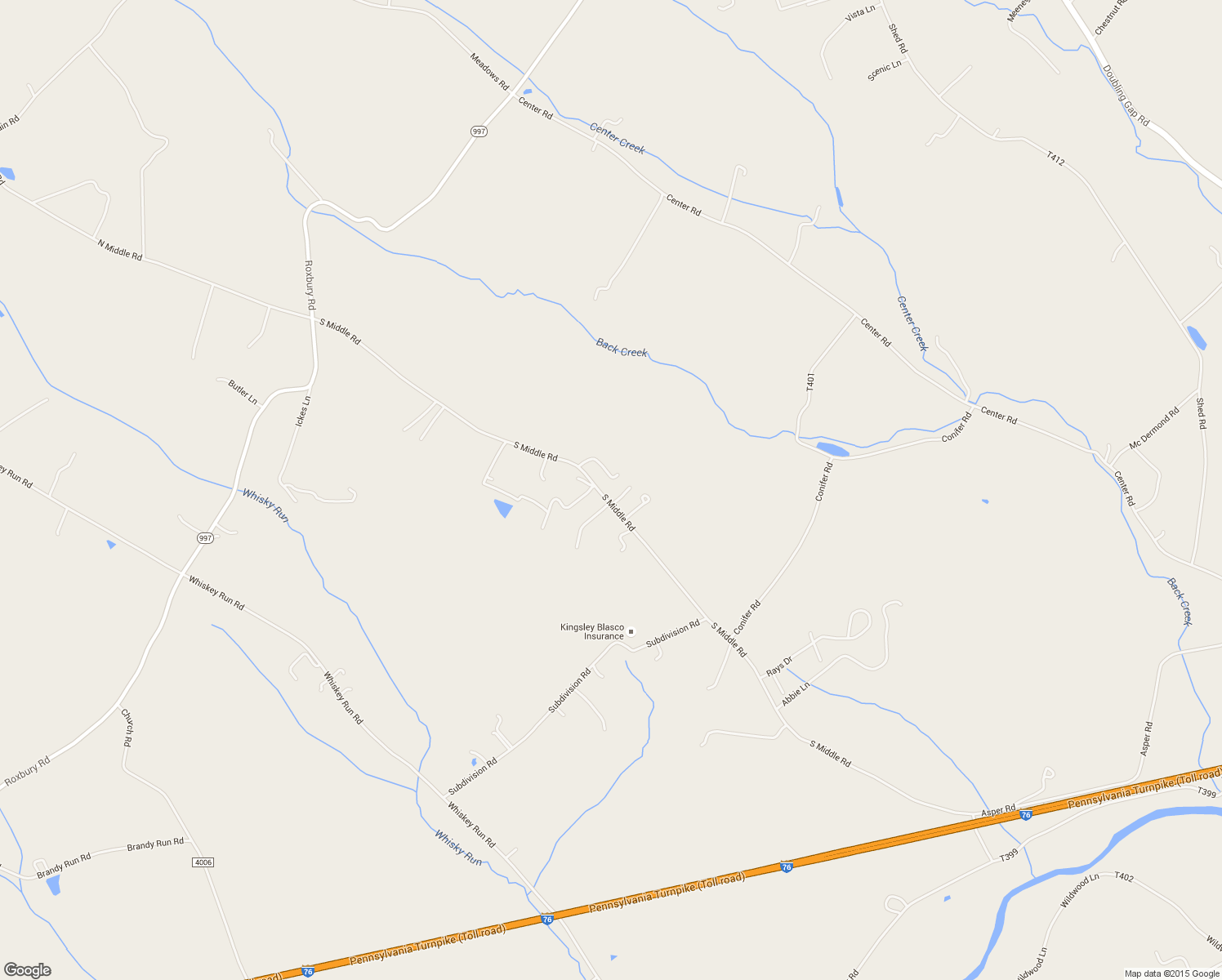 map of restaurants, bars, coffee shops, grocery stores, and more near 1 Middle Acres in Newville