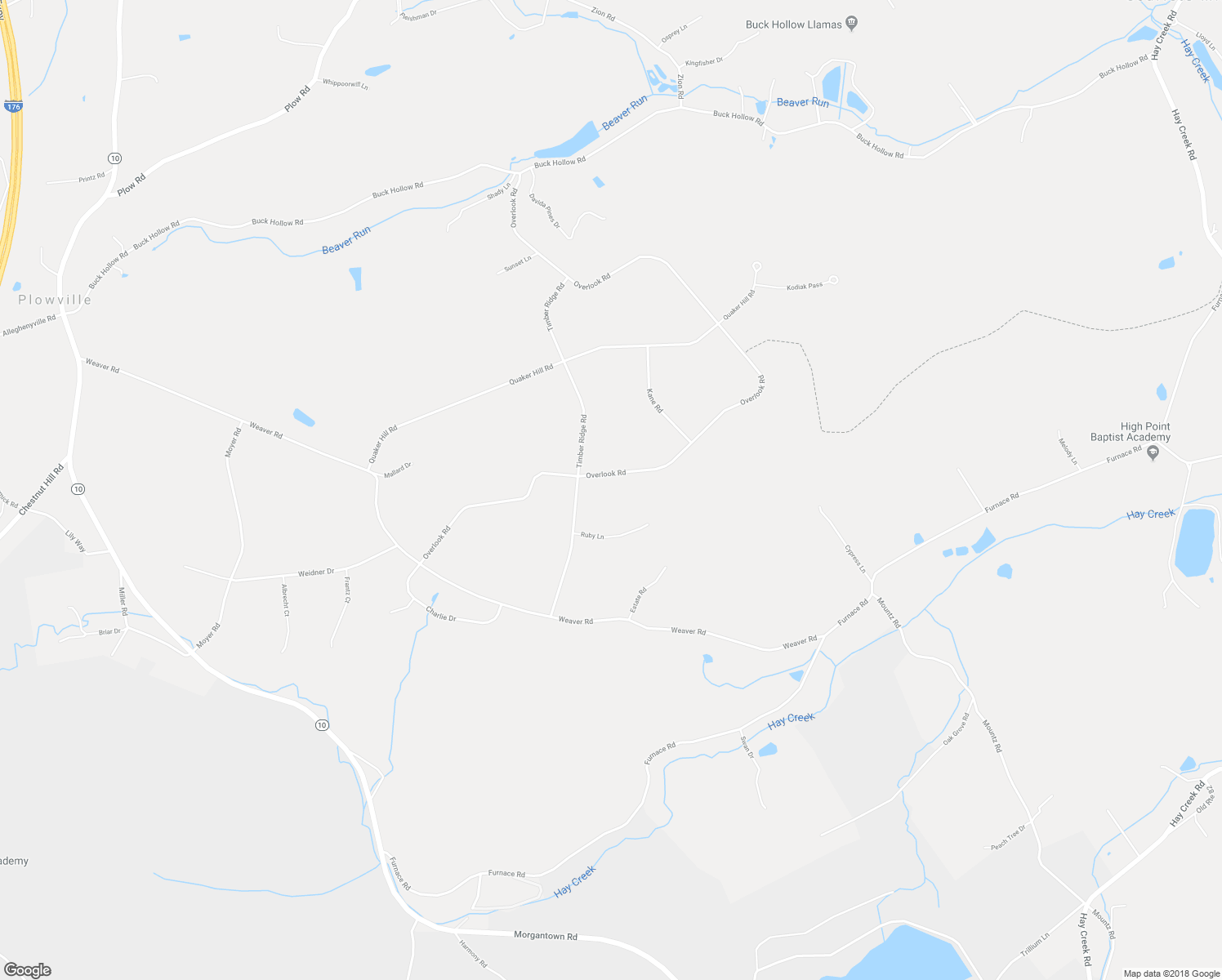 map of restaurants, bars, coffee shops, grocery stores, and more near 98 Overlook Road in Morgantown