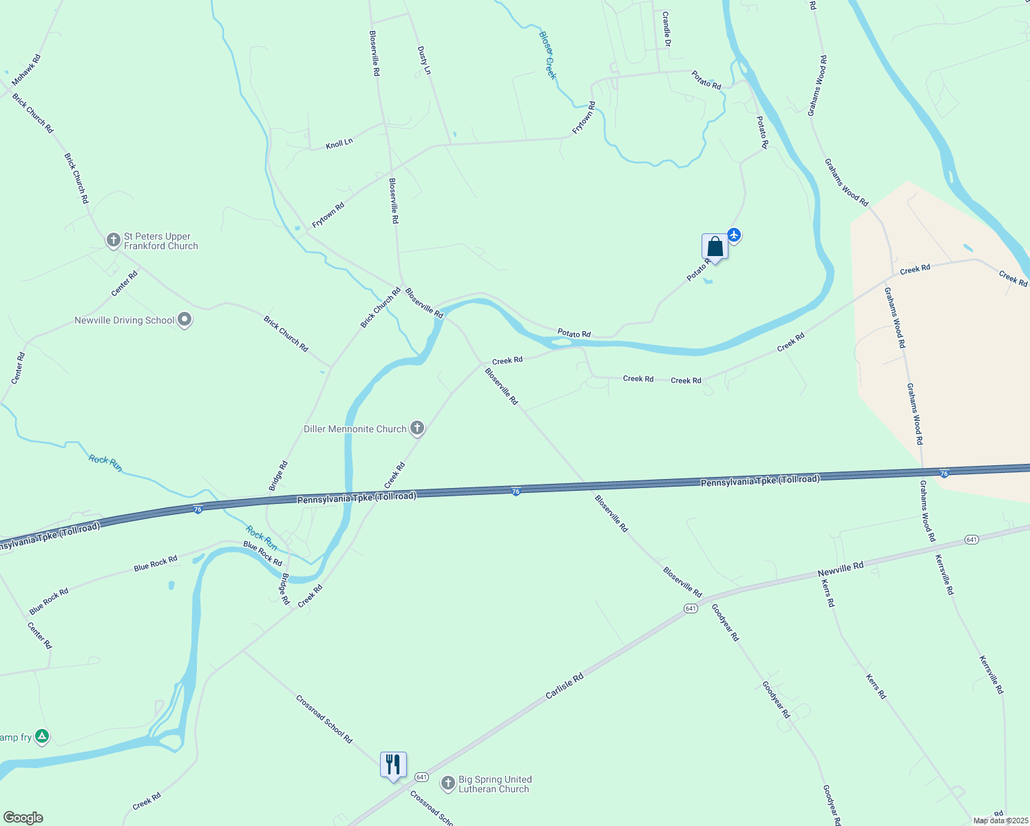 map of restaurants, bars, coffee shops, grocery stores, and more near 176 Bloserville Rd in Carlisle