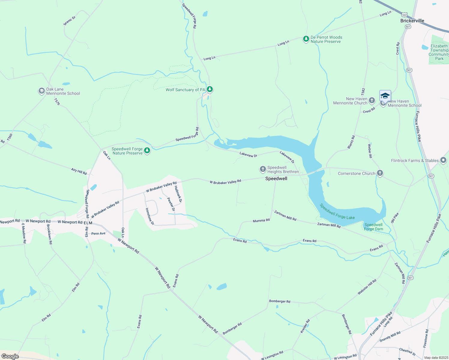 map of restaurants, bars, coffee shops, grocery stores, and more near 527 W Brubaker Valley Rd in Lititz