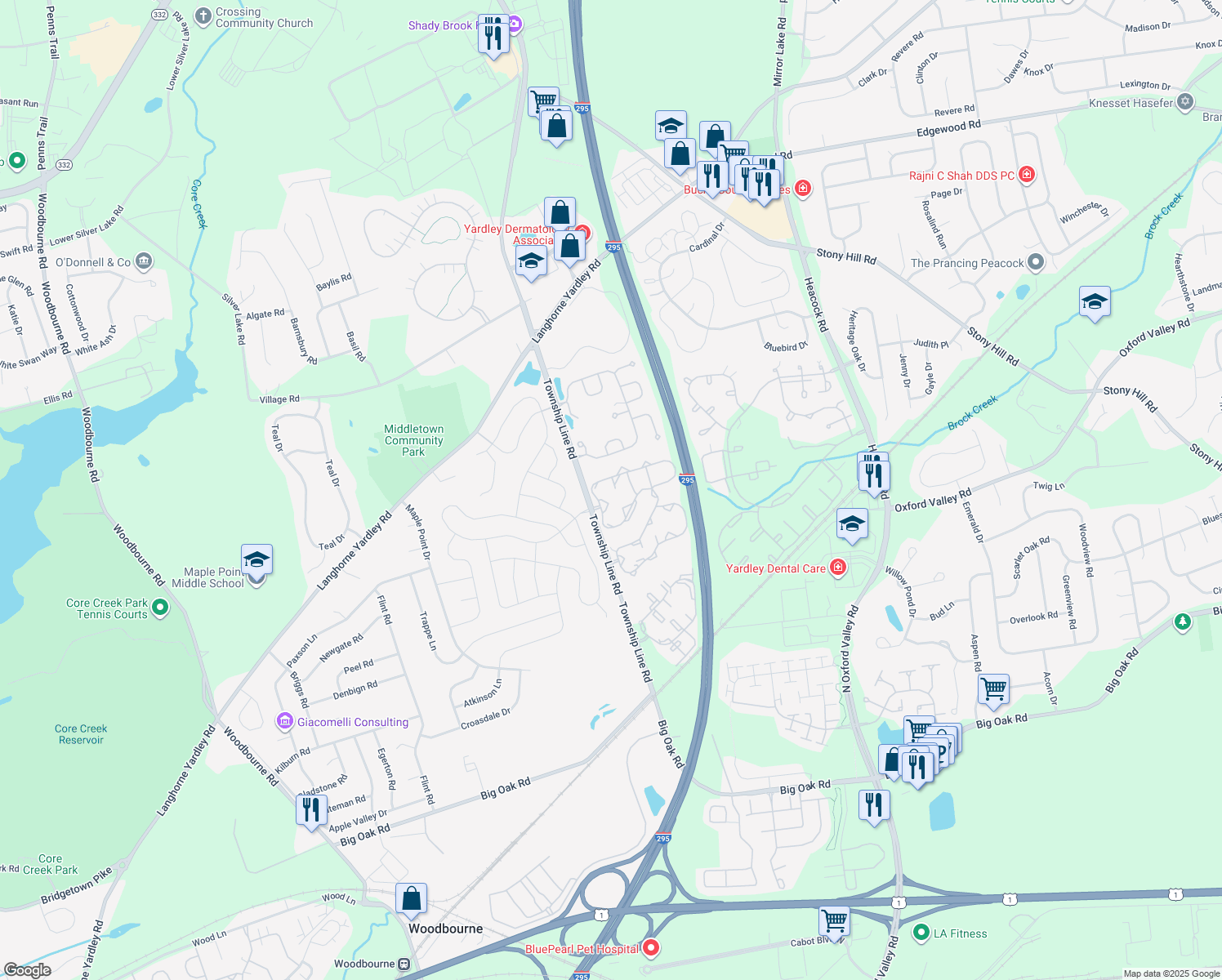 Yardley PA Walk Score