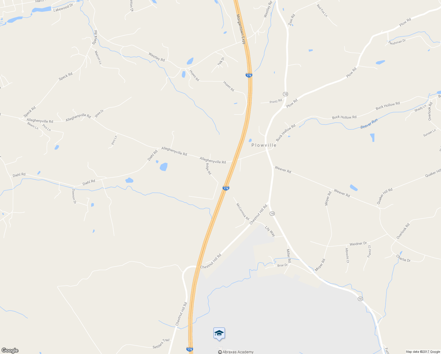 map of restaurants, bars, coffee shops, grocery stores, and more near 77 Ridge Road in Mohnton