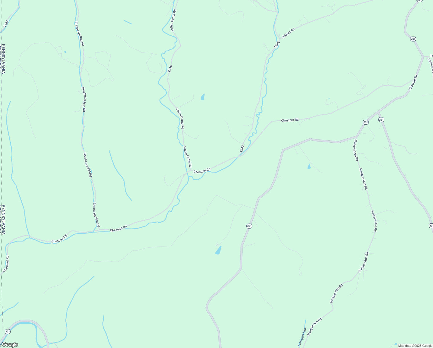 map of restaurants, bars, coffee shops, grocery stores, and more near 54 Chestnut Road in Avella
