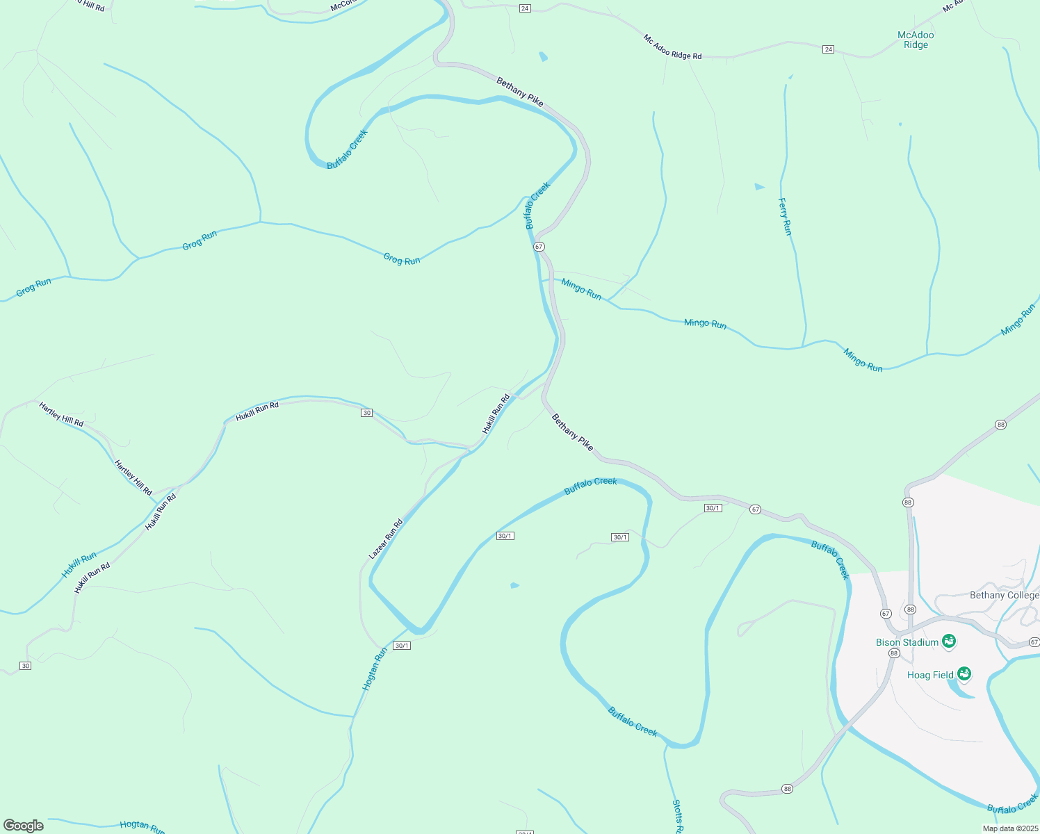 map of restaurants, bars, coffee shops, grocery stores, and more near 2672 Hukill Run Road in Wellsburg