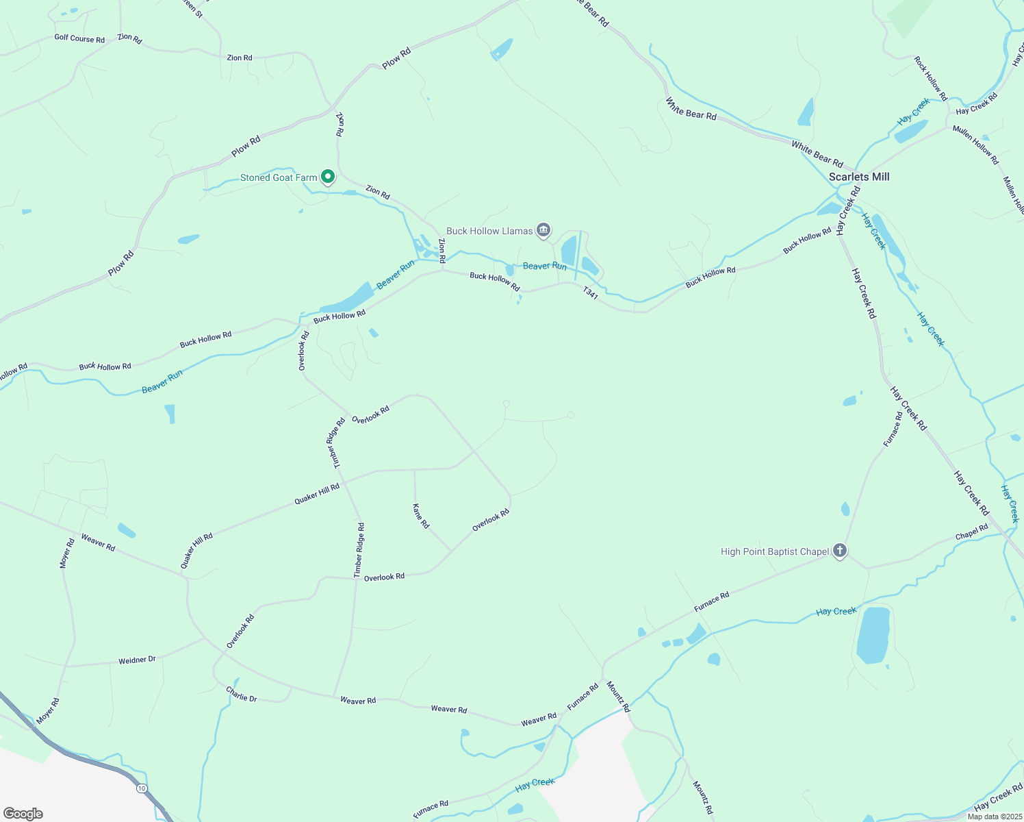 map of restaurants, bars, coffee shops, grocery stores, and more near 540 Quaker Hill Road in Morgantown