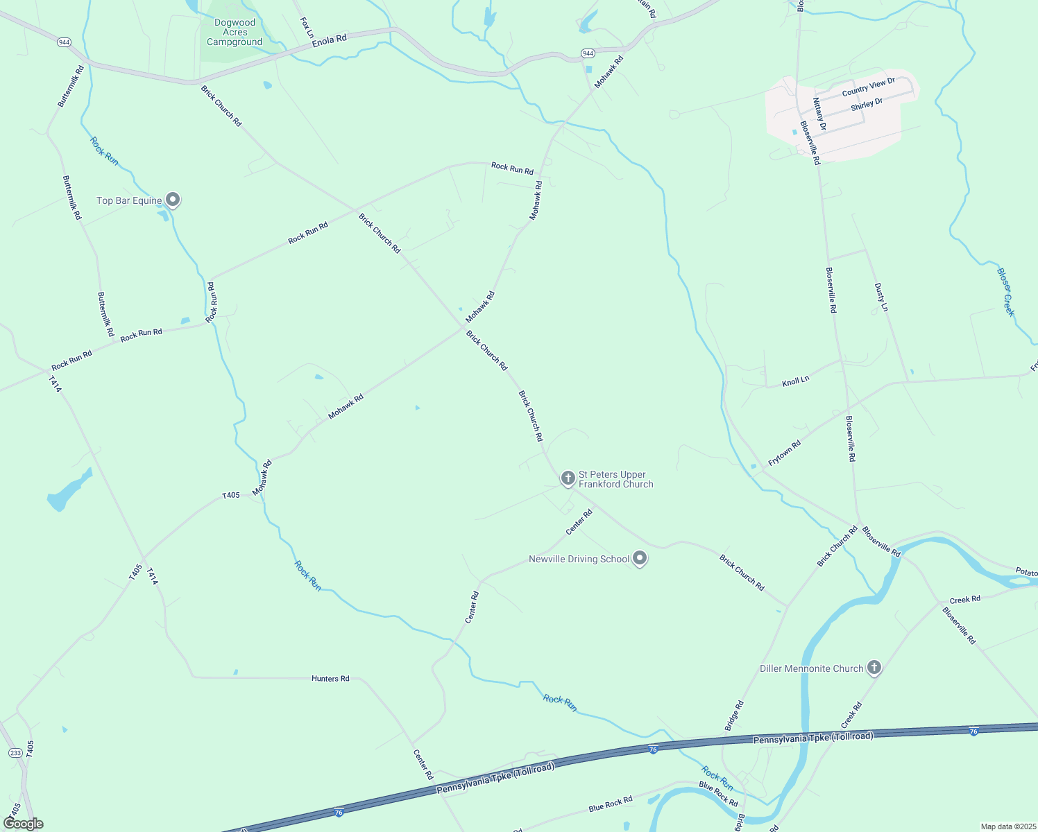map of restaurants, bars, coffee shops, grocery stores, and more near 244 Brick Church Rd in Newville