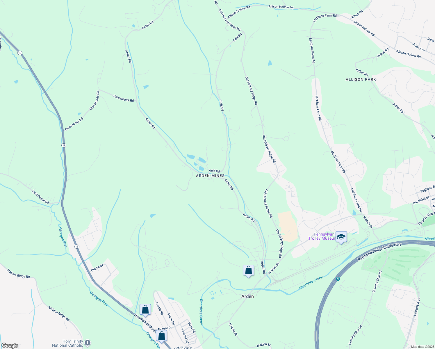 map of restaurants, bars, coffee shops, grocery stores, and more near 19 Seik Road in Washington