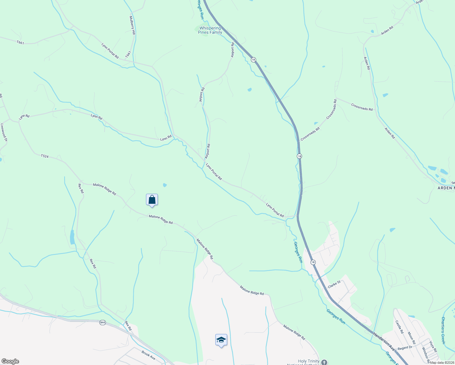 map of restaurants, bars, coffee shops, grocery stores, and more near 988 Lynn Portal Road in Washington