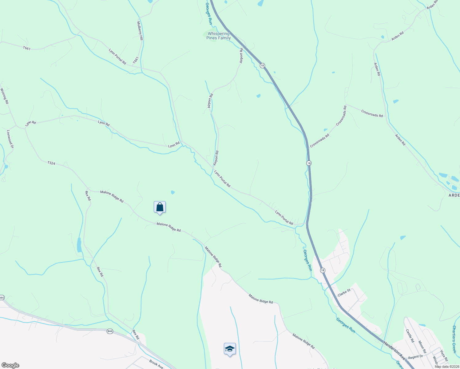 map of restaurants, bars, coffee shops, grocery stores, and more near 988 Lynn Portal Road in Washington