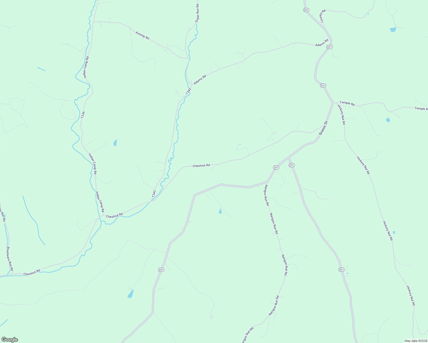 map of restaurants, bars, coffee shops, grocery stores, and more near 150 Chestnut Road in Avella