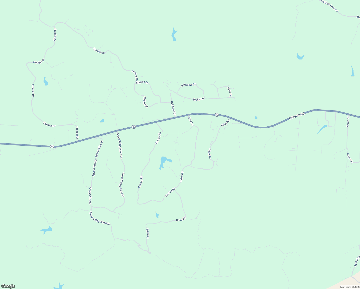 map of restaurants, bars, coffee shops, grocery stores, and more near 14670 Hanks Drive in Red Bluff