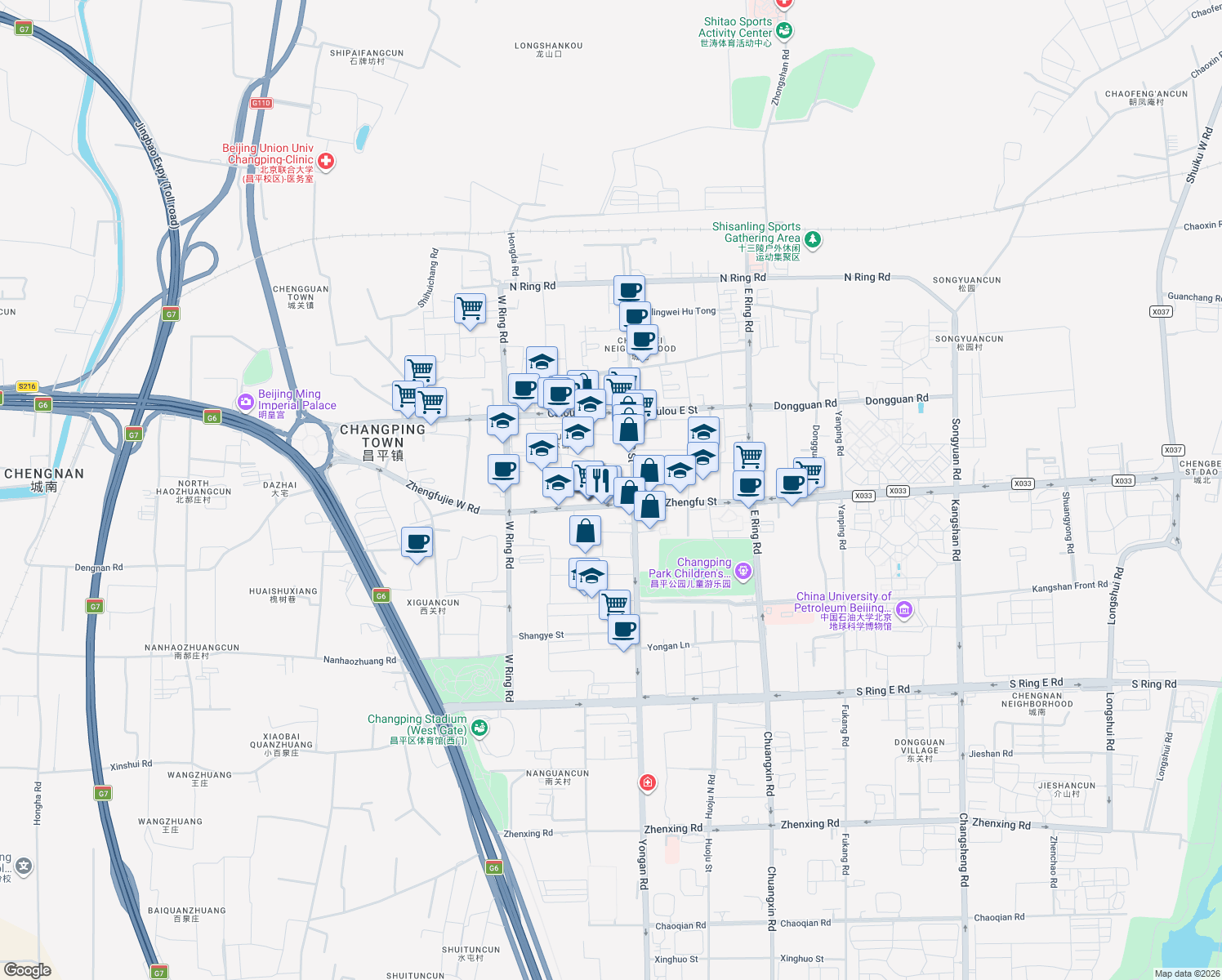 map of restaurants, bars, coffee shops, grocery stores, and more near in 