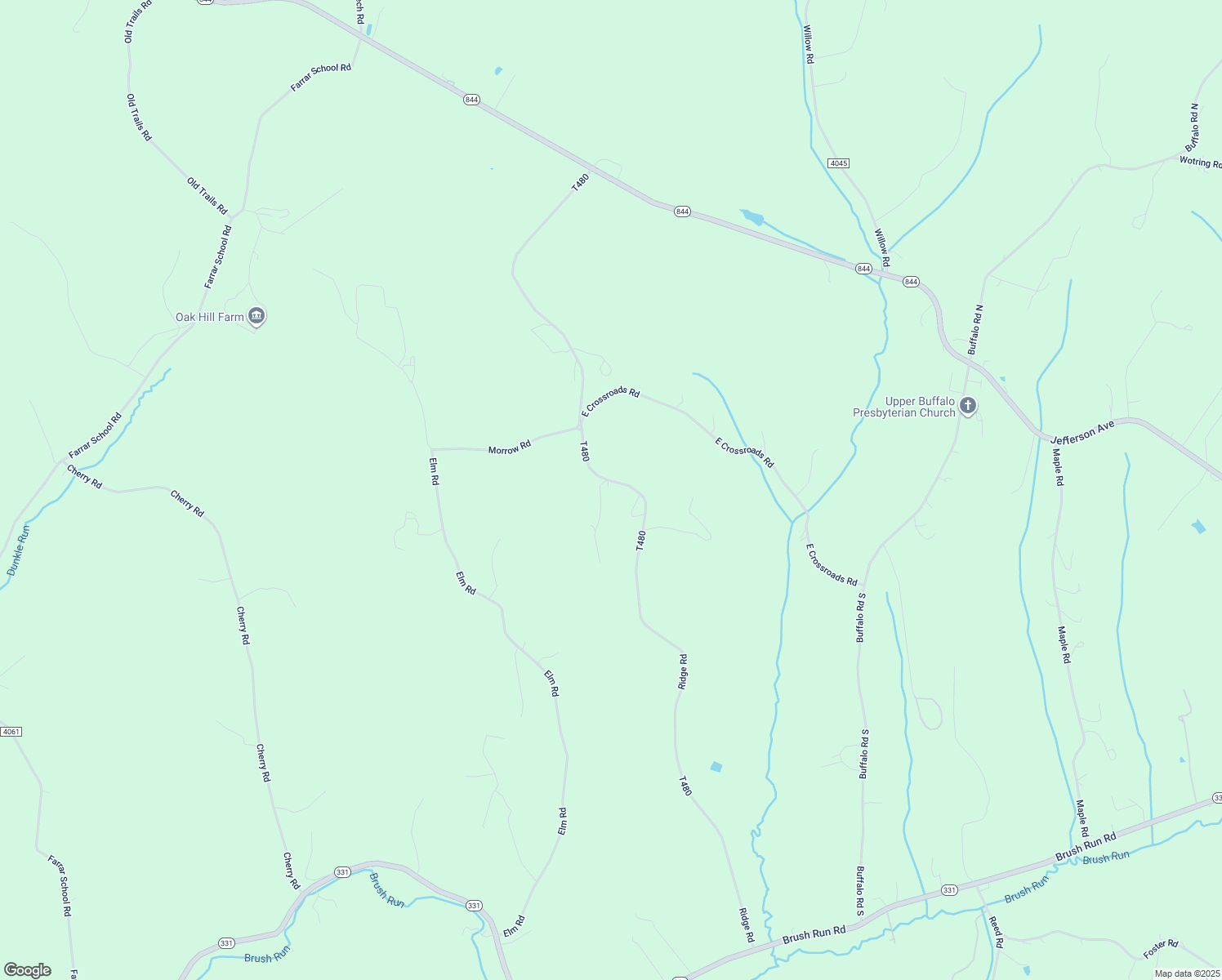 map of restaurants, bars, coffee shops, grocery stores, and more near 305 Ridge Road in Avella