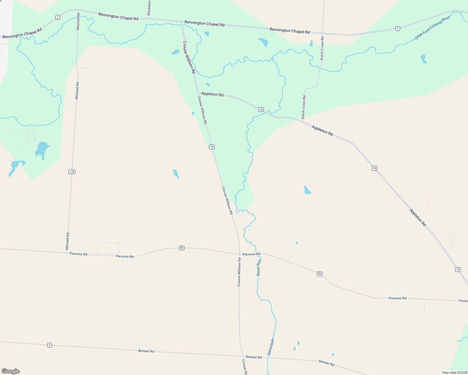 map of restaurants, bars, coffee shops, grocery stores, and more near 11950 Crouse-Willison Road in Hartford